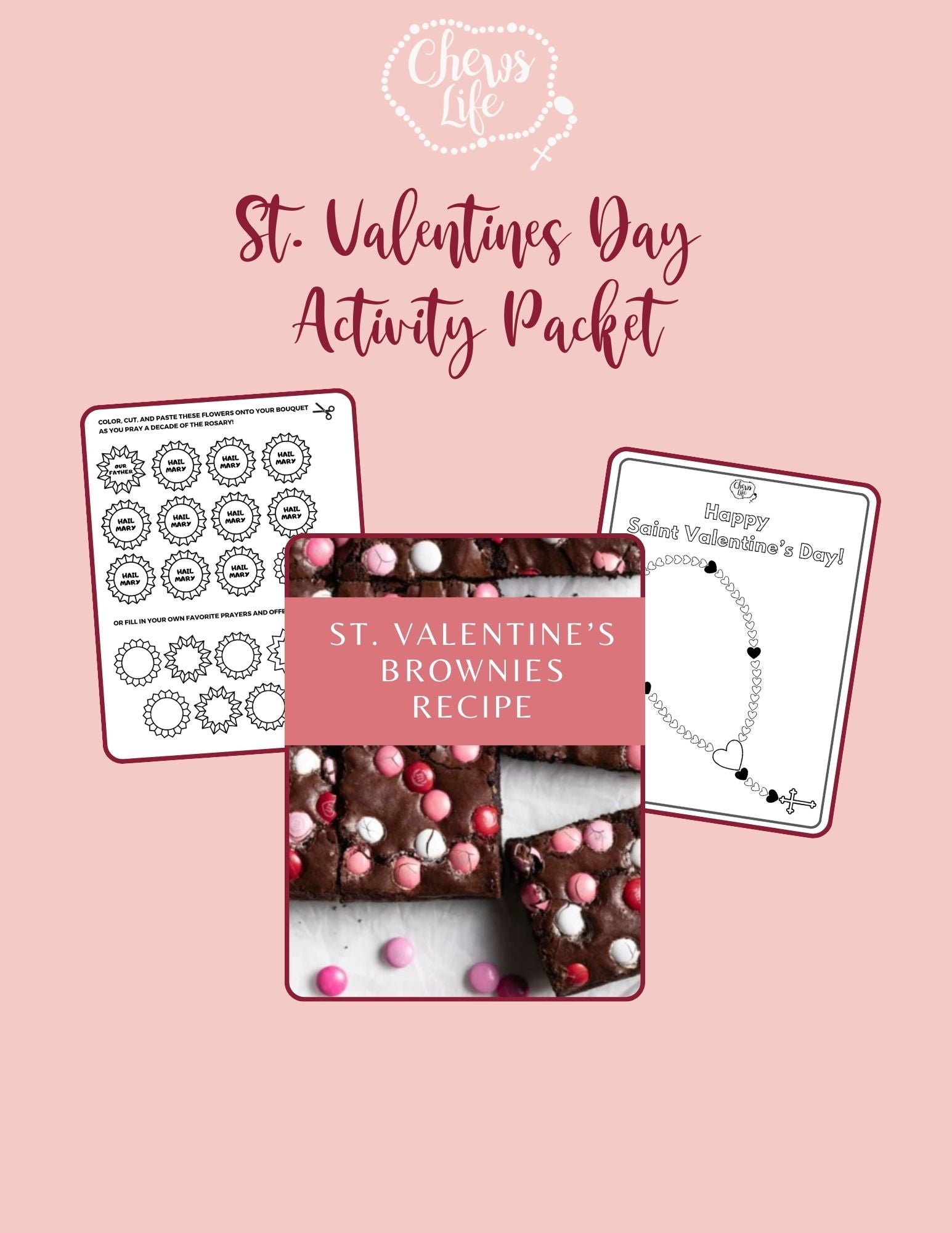 St. Valentine's Day Spiritual Bouquet | Coloring Activity