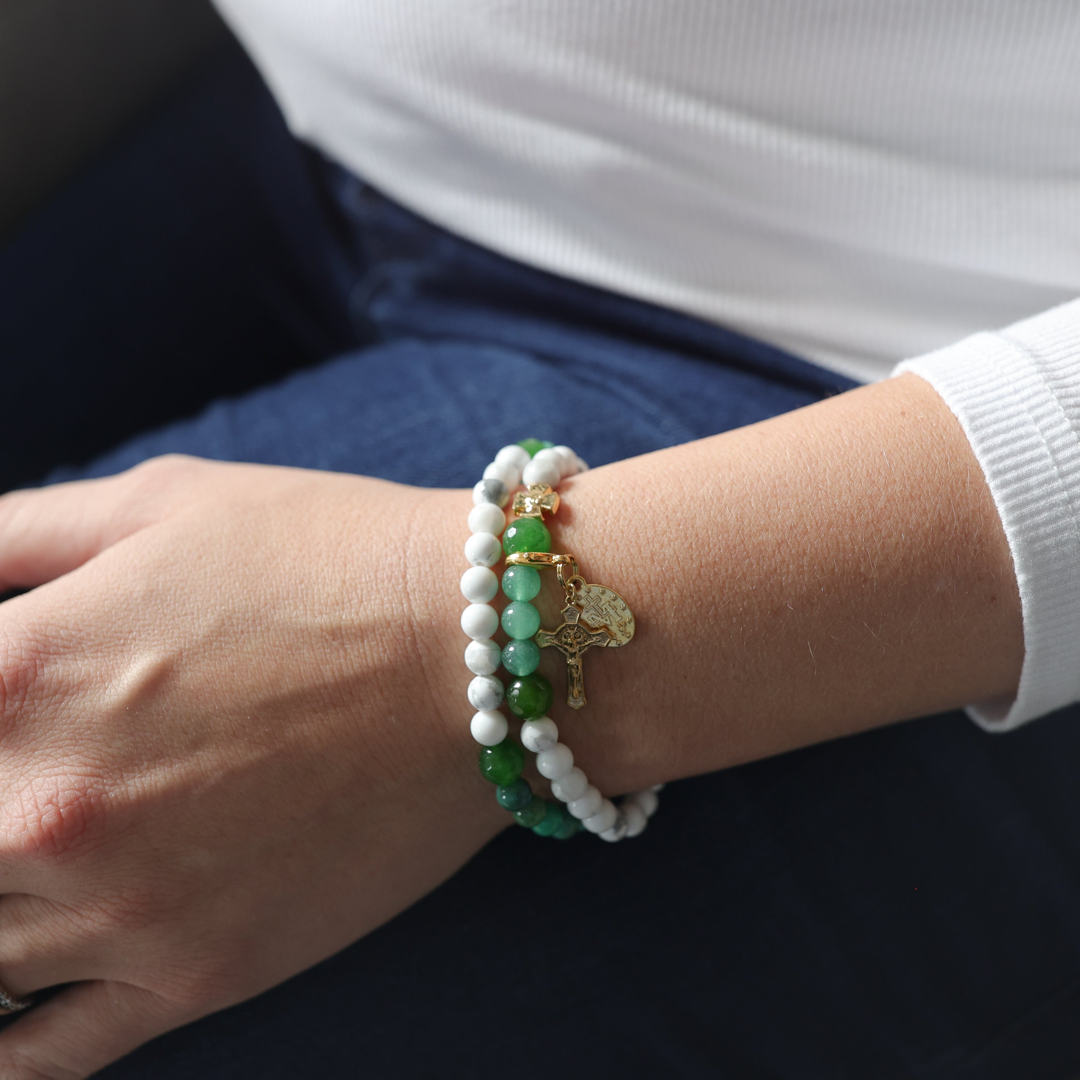 St.Patrick | Limited Edition| Gemstone Rosary Bracelet