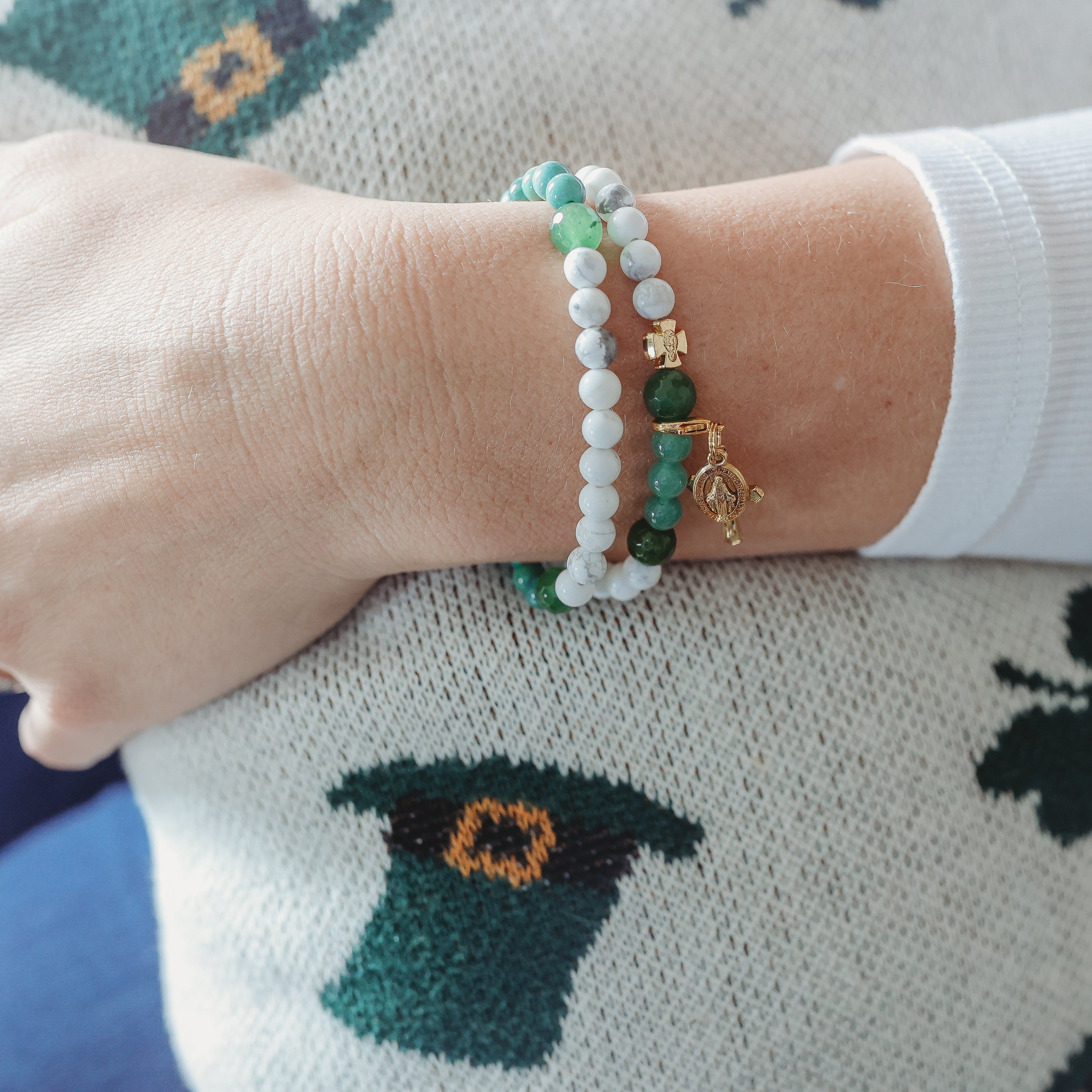 St.Patrick | Limited Edition| Gemstone Rosary Bracelet