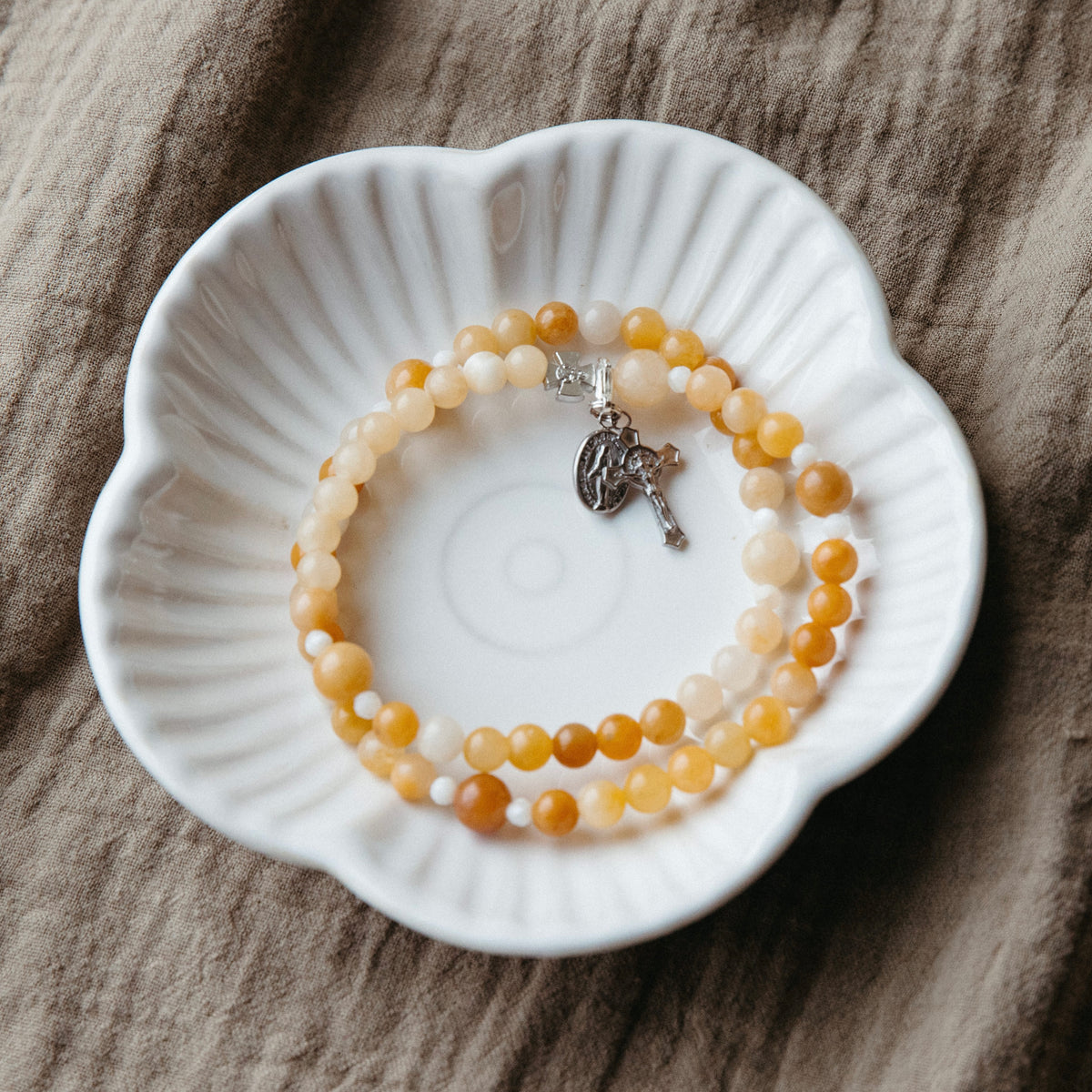 Remembrance Birthstone Rosary Bracelet