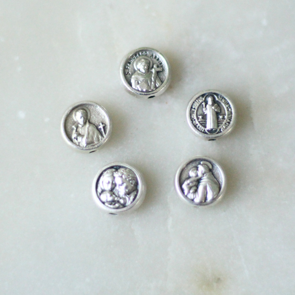 Choose your Saint | Custom Saint Rosary Bracelet |Large