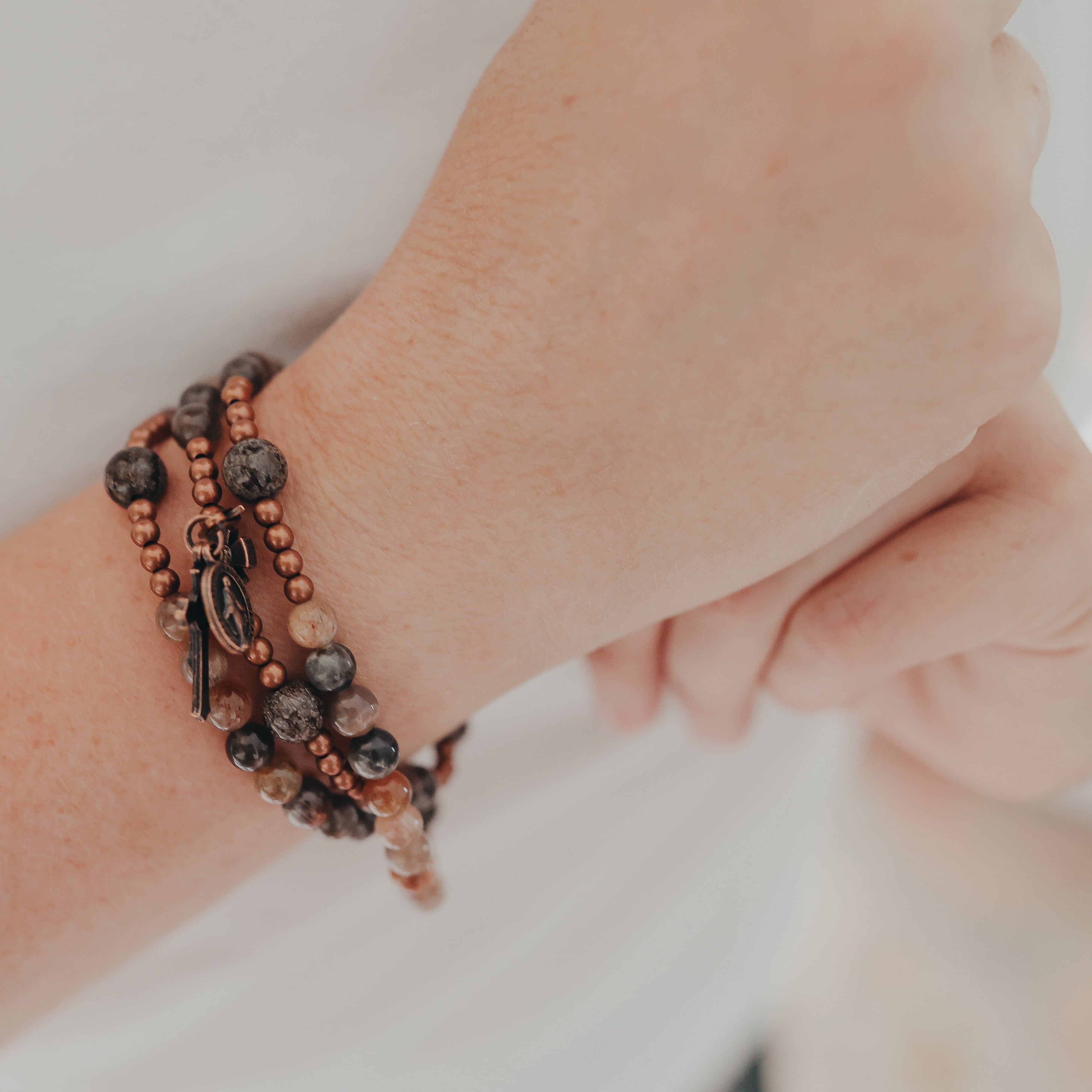 Abraham and Sarah | Couples Rosary Bracelet Set