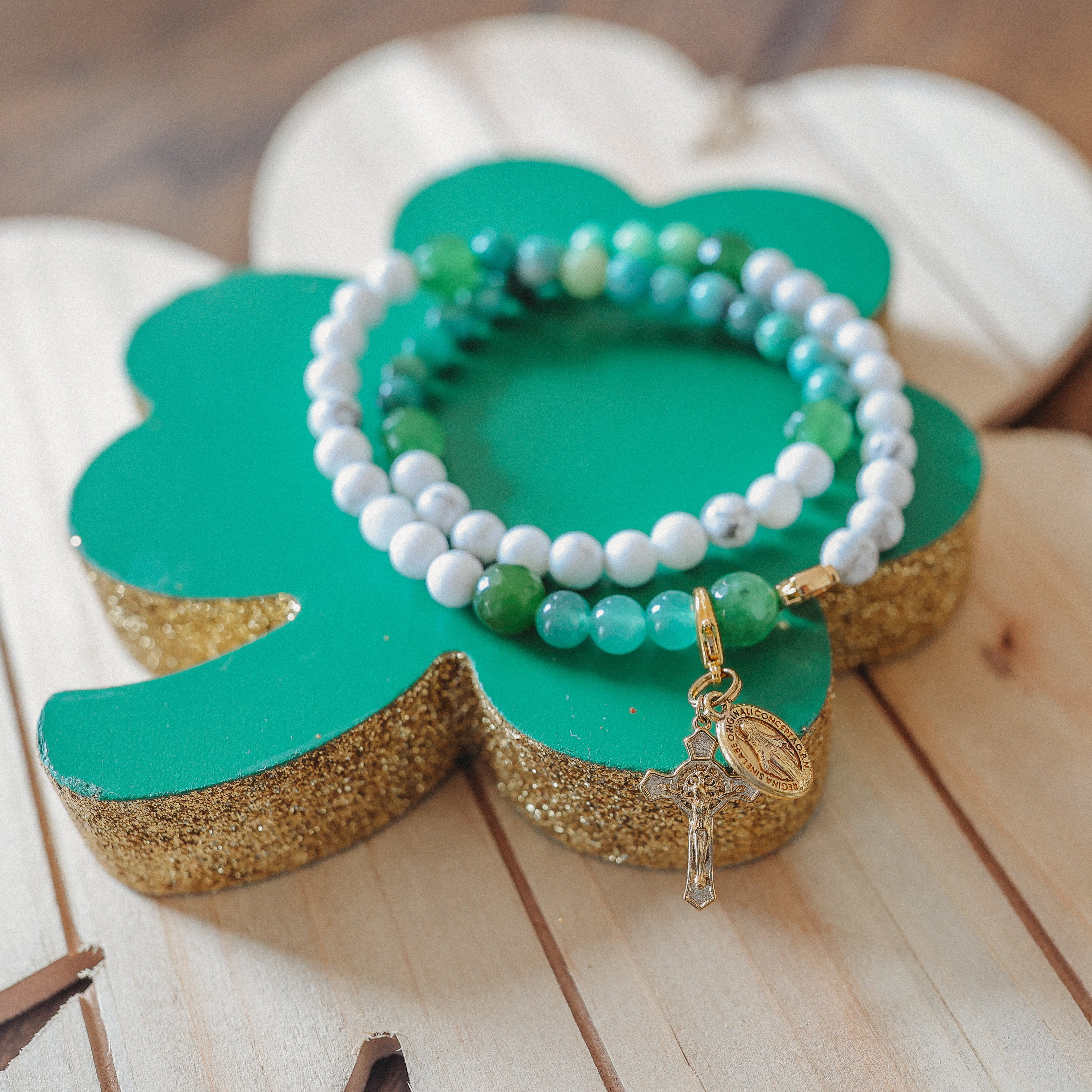 St.Patrick | Limited Edition| Gemstone Rosary Bracelet