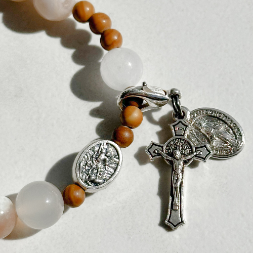Custom Patron Saint Decade Bracelet