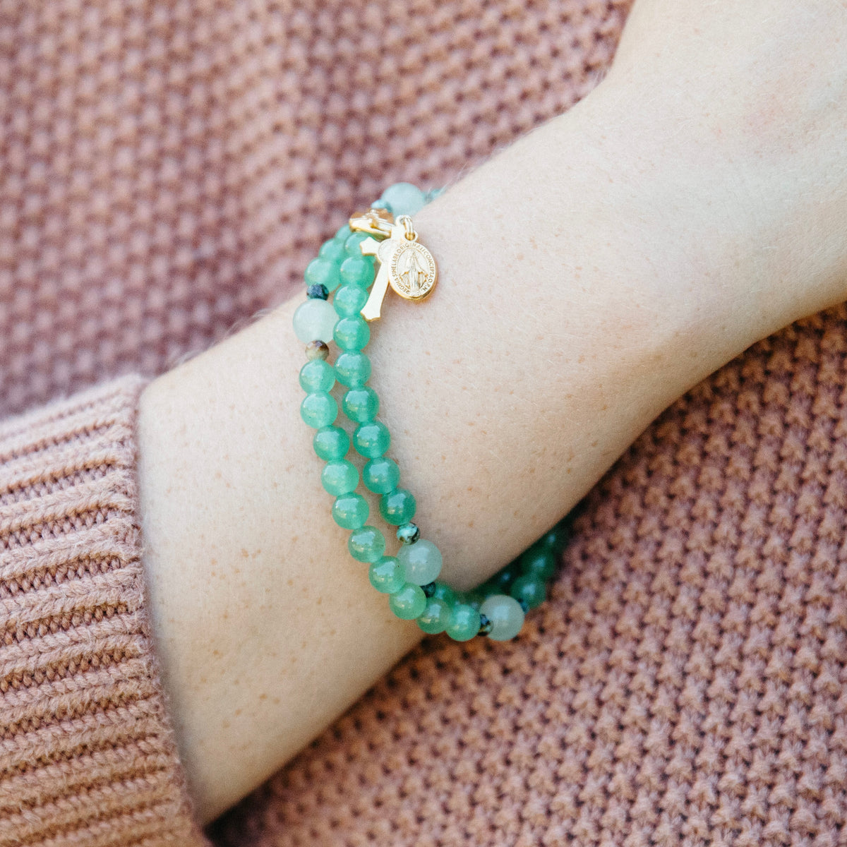 Remembrance Birthstone Rosary Bracelet