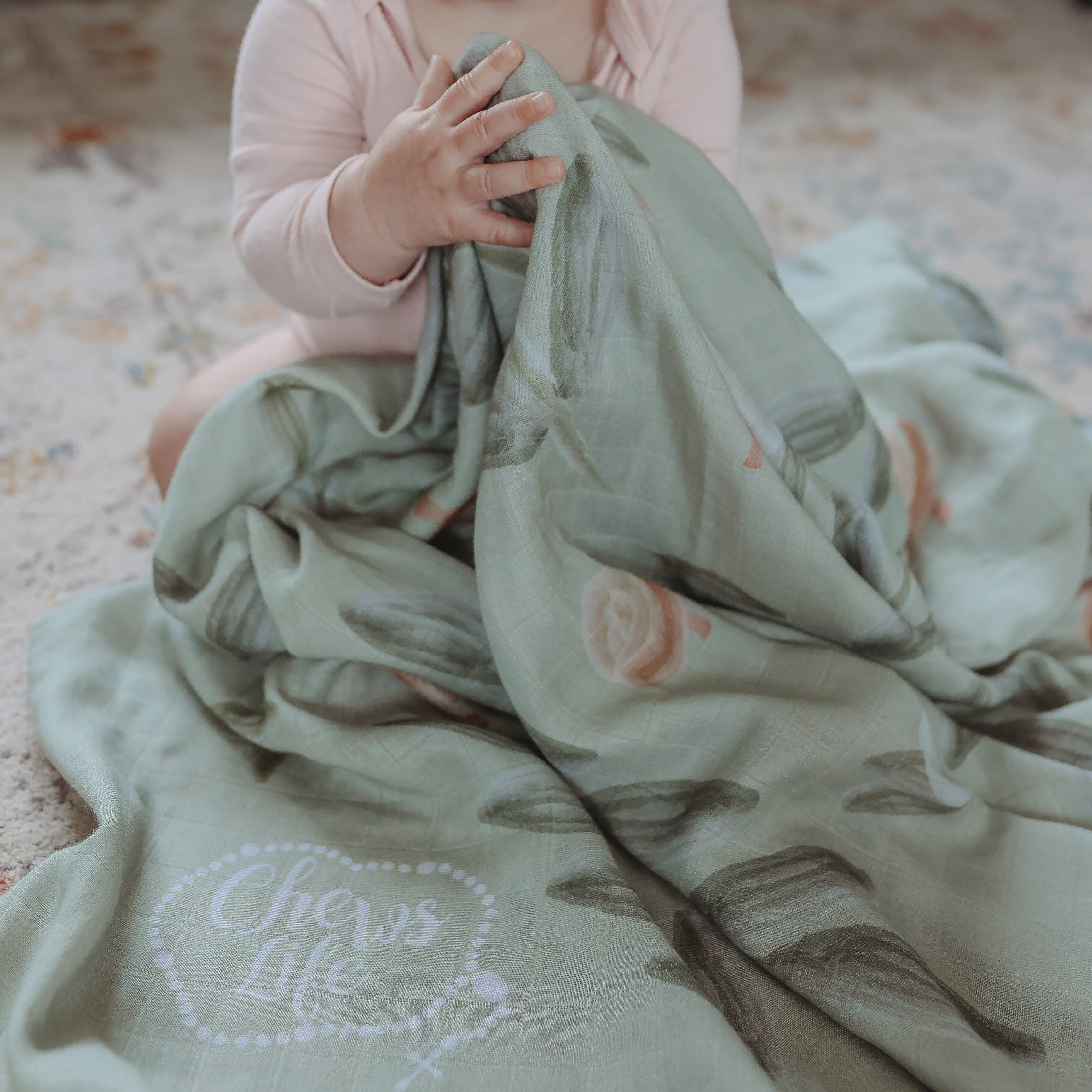 Assisi Catholic Baby Blanket | Bamboo Muslin Swaddle