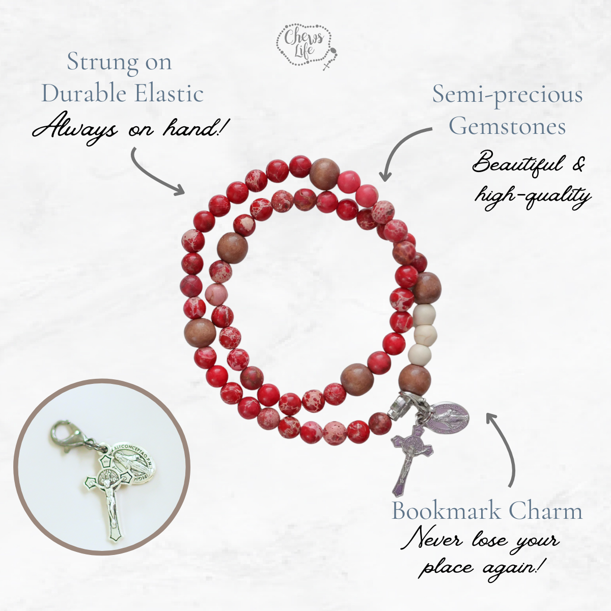 Spirit | Stretch & Wrap Rosary Bracelet