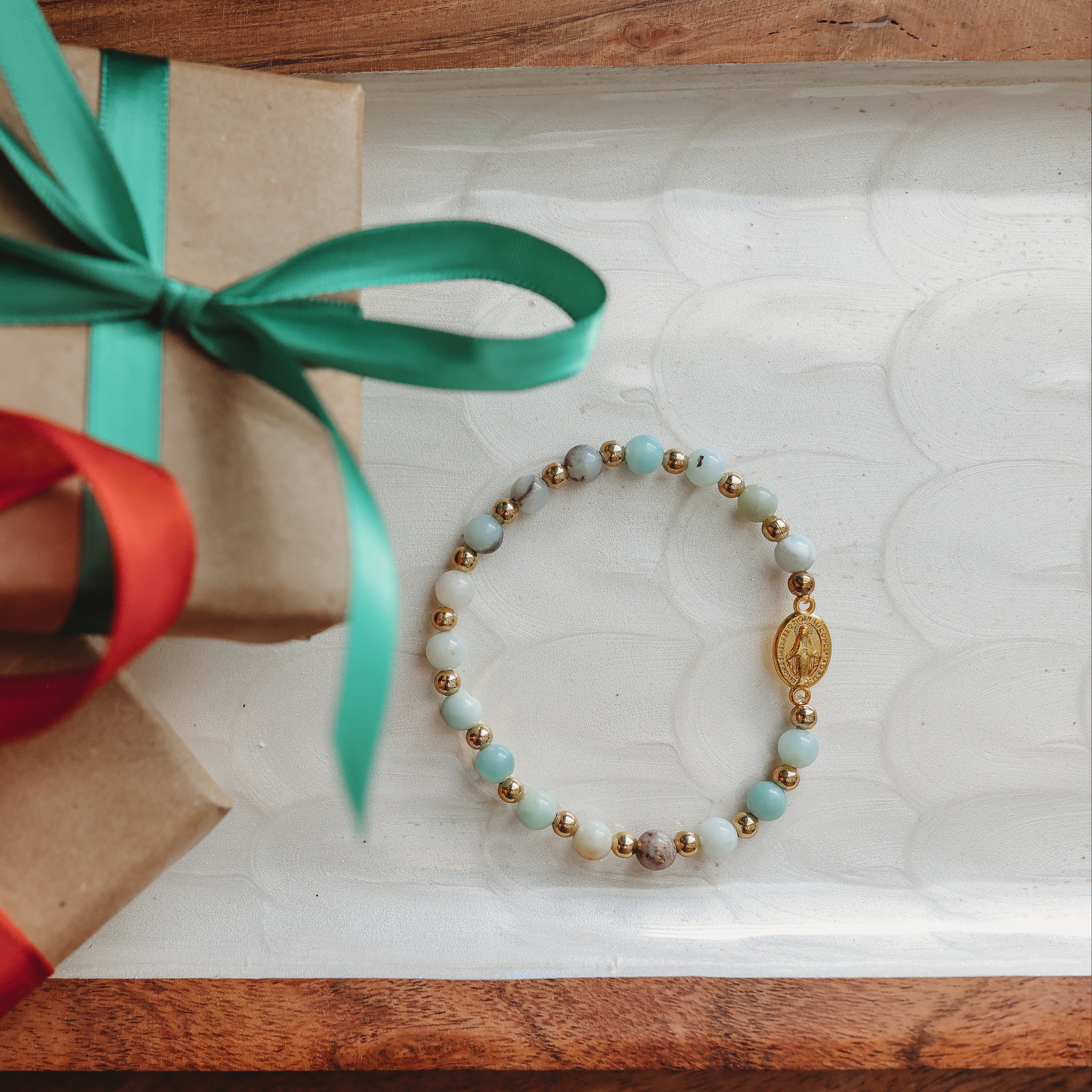 Miraculous Medal Stackable Accent Bracelets