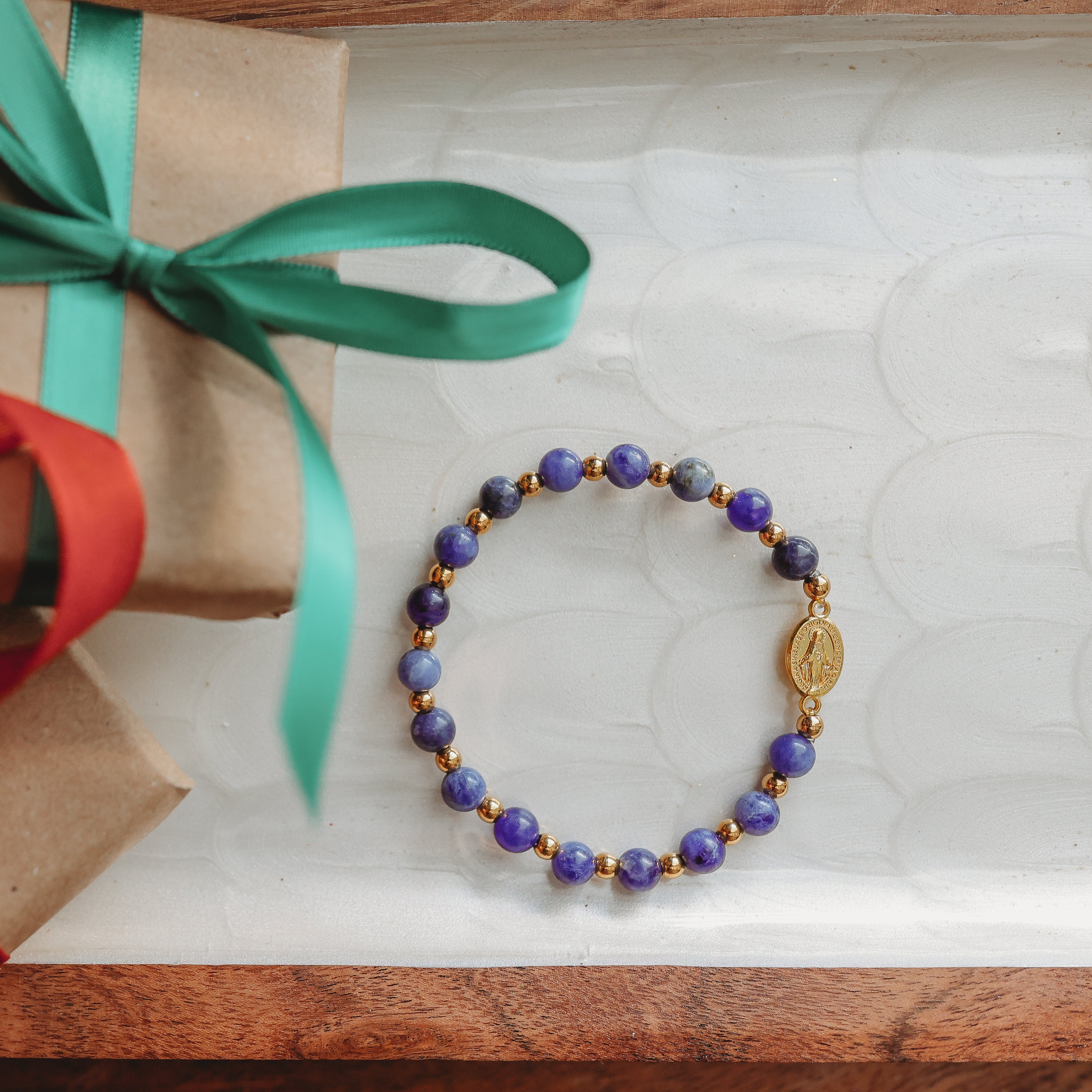 Miraculous Medal Stackable Accent Bracelets