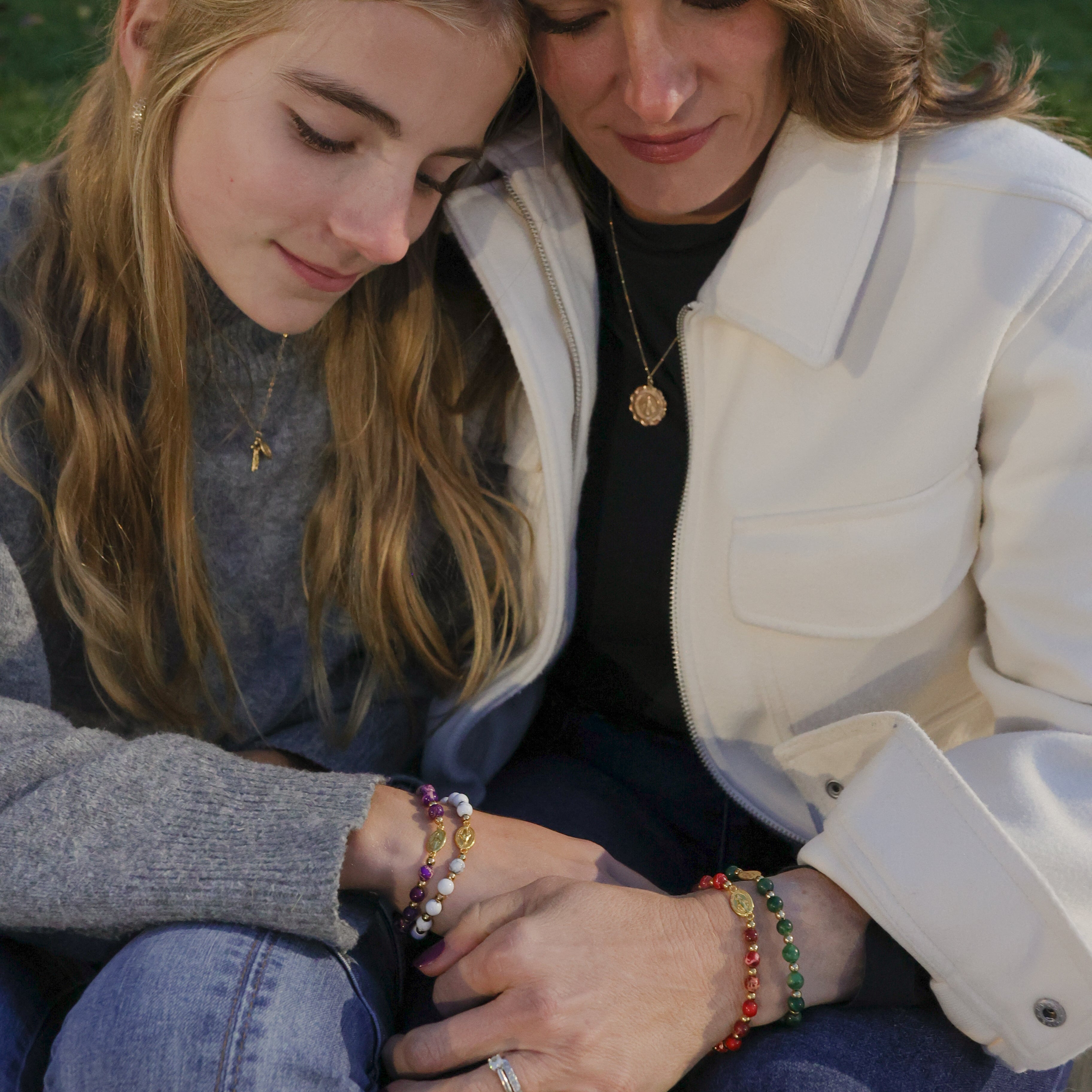 Miraculous Medal Stackable Accent Bracelets