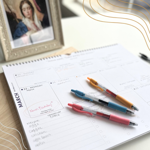 Family Liturgical Planner | Quarterly Calendar Subscription