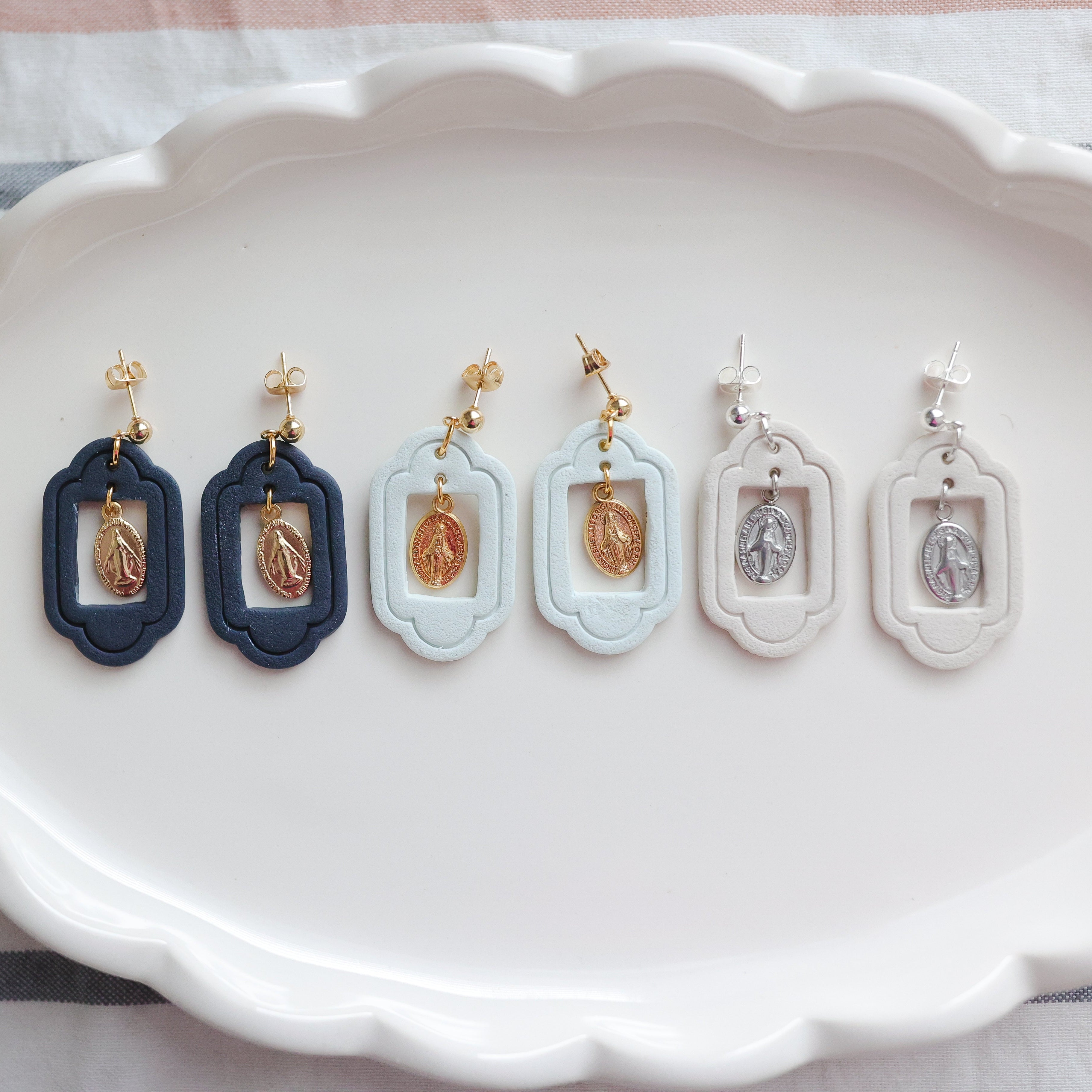 Ave Grotto Earrings | Holy Family Winter Collection