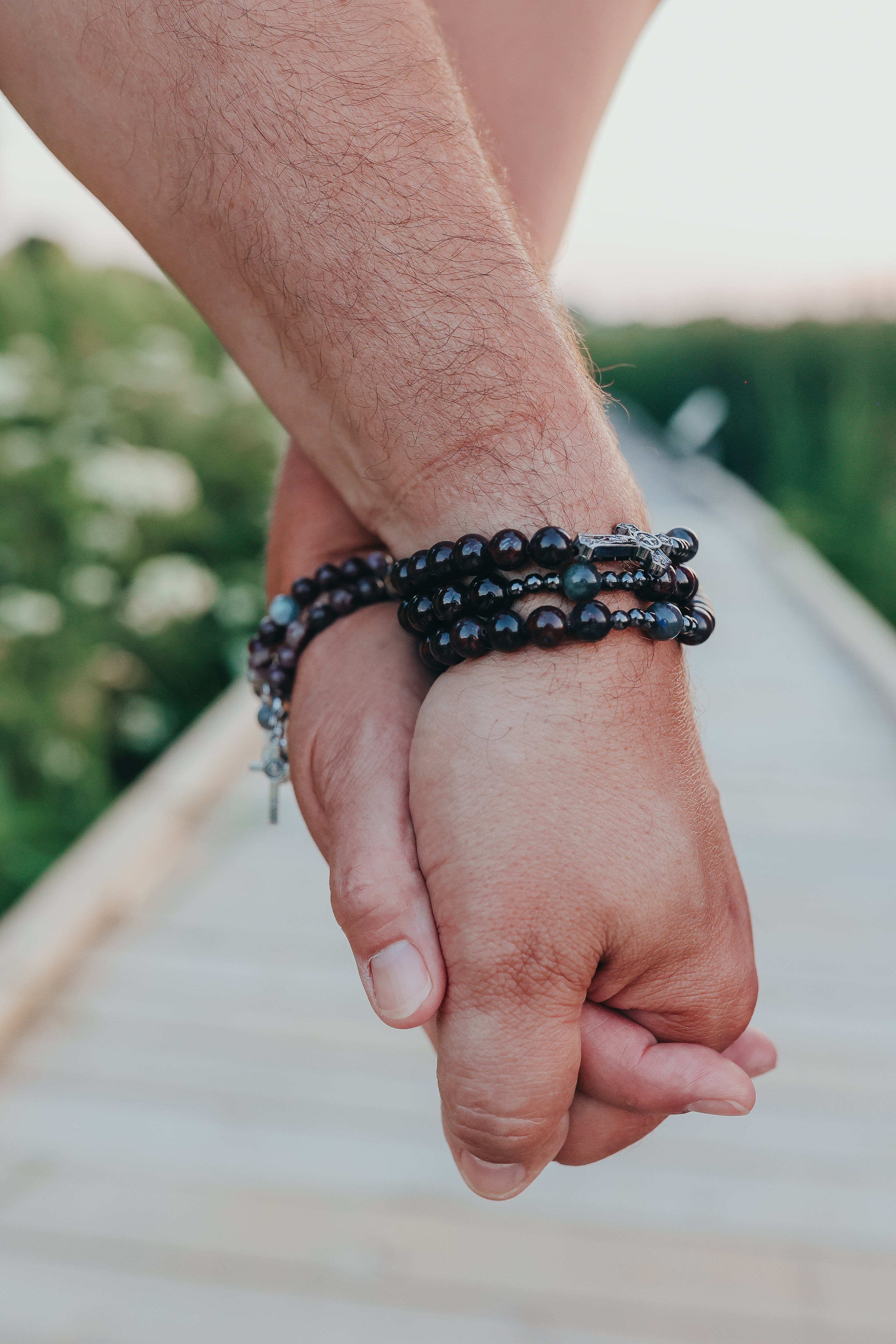 The Martins | Couples Rosary Bracelet Set