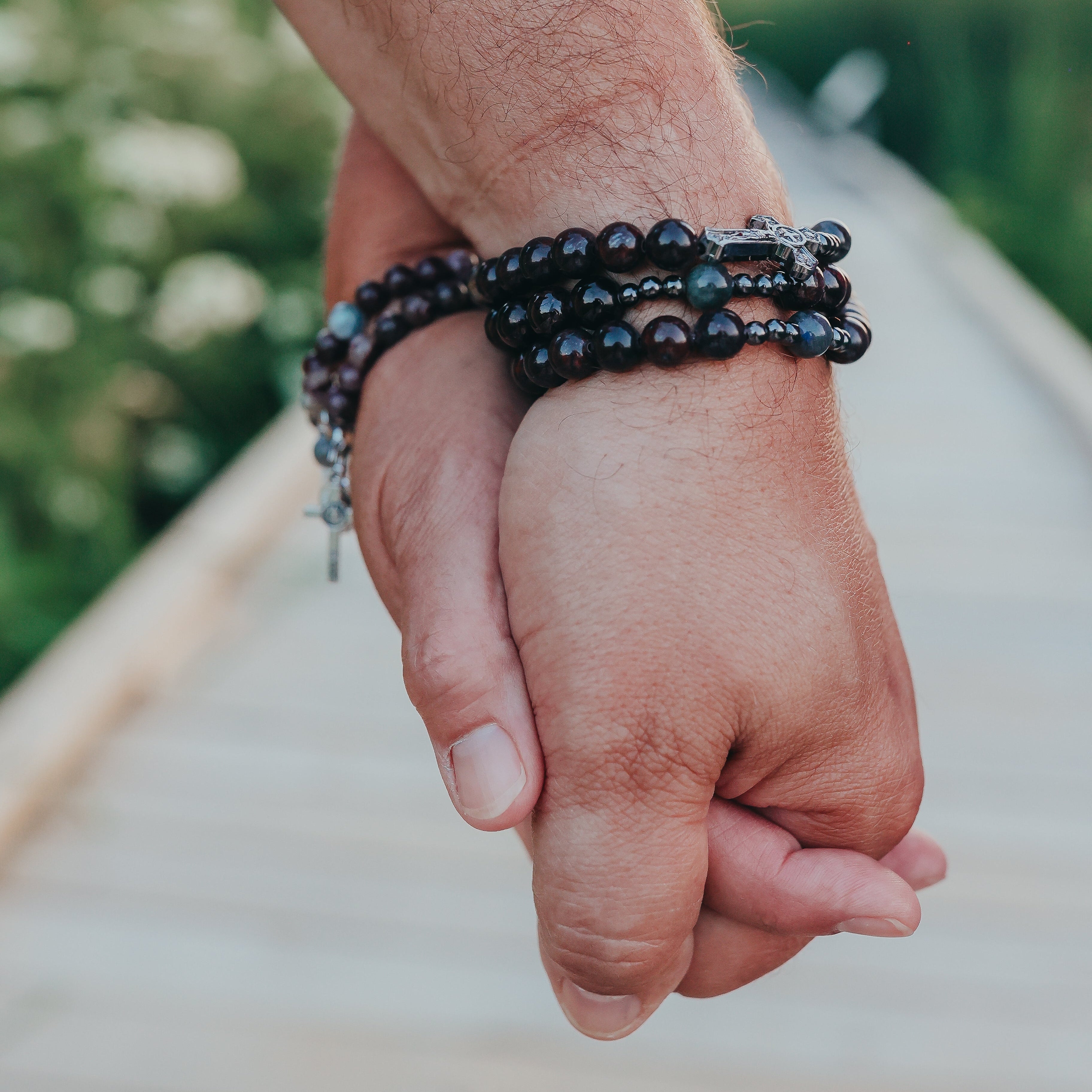 The Martins | Couples Rosary Bracelet Set