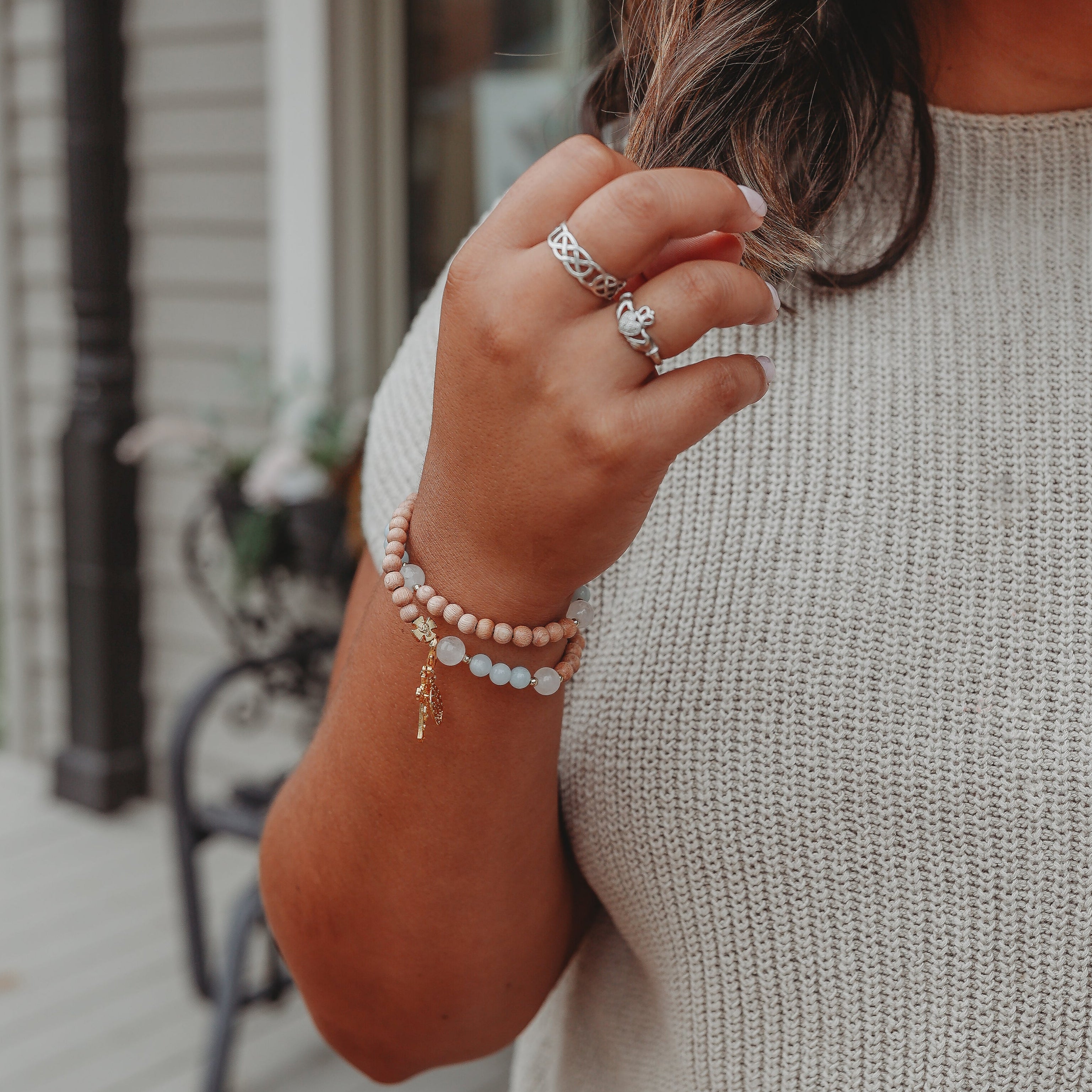 The Assumption | Stretch & Wrap Rosary Bracelet