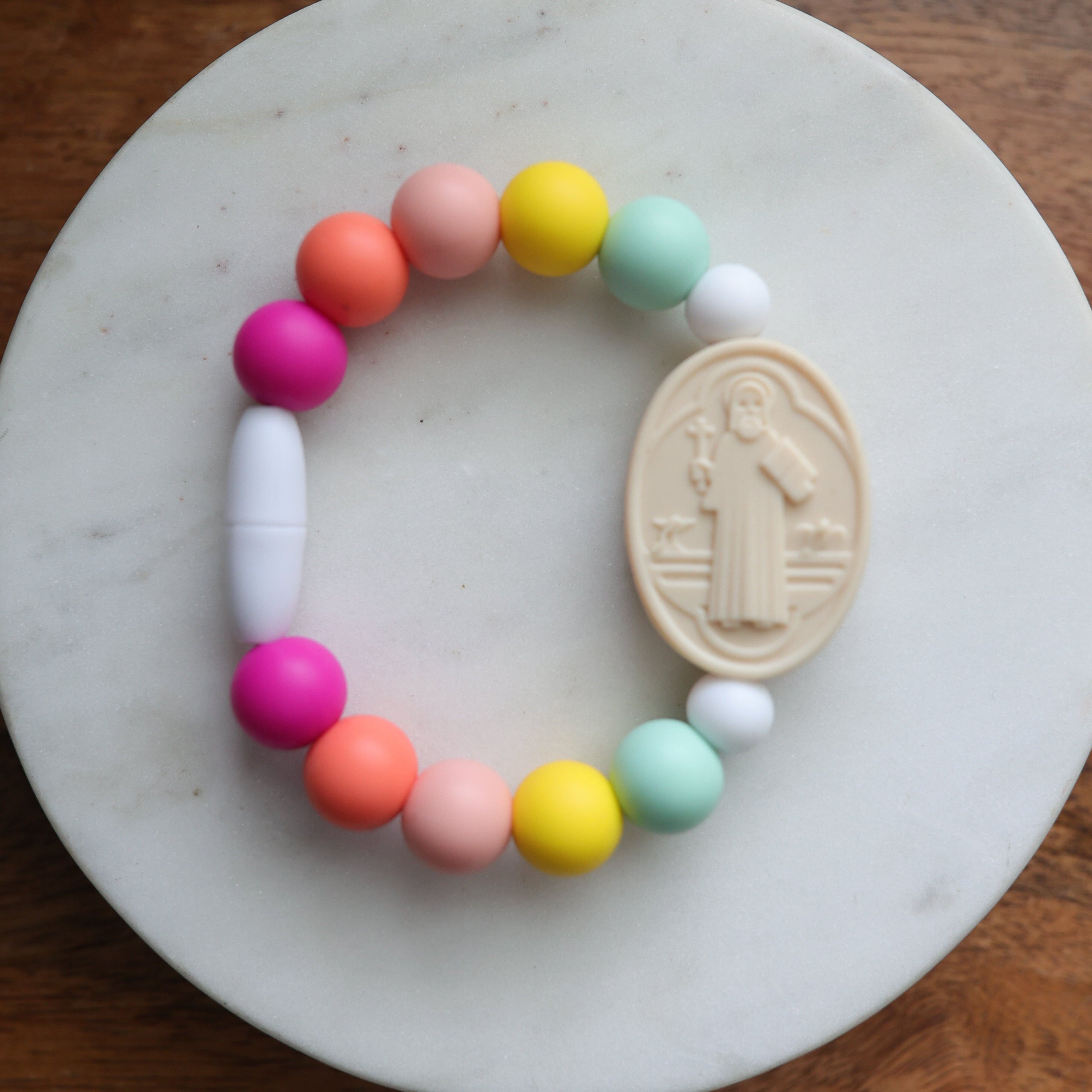 Saint Benedict | Silicone Saint Bracelet | Girl