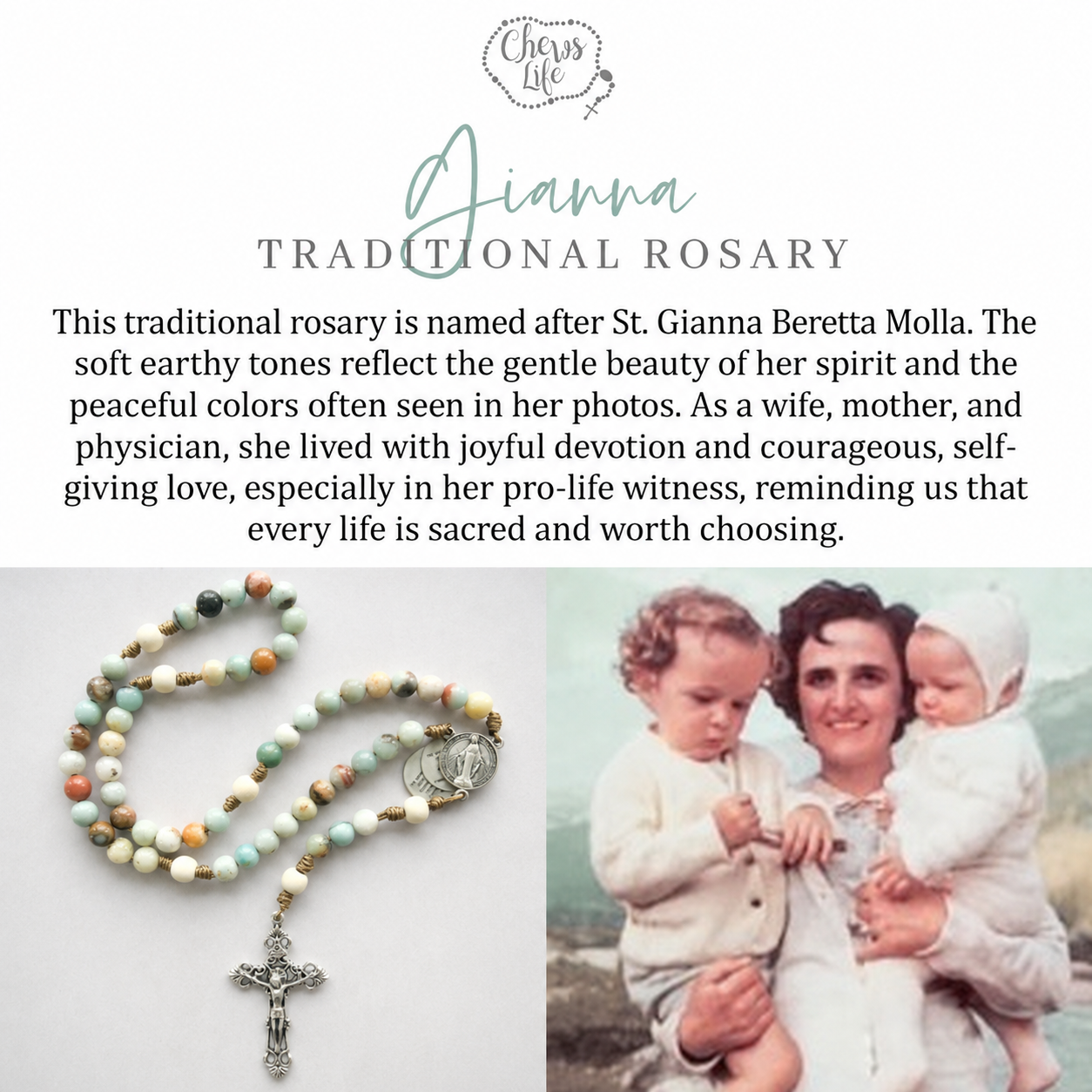 Gianna | Traditional Gemstone Rosary