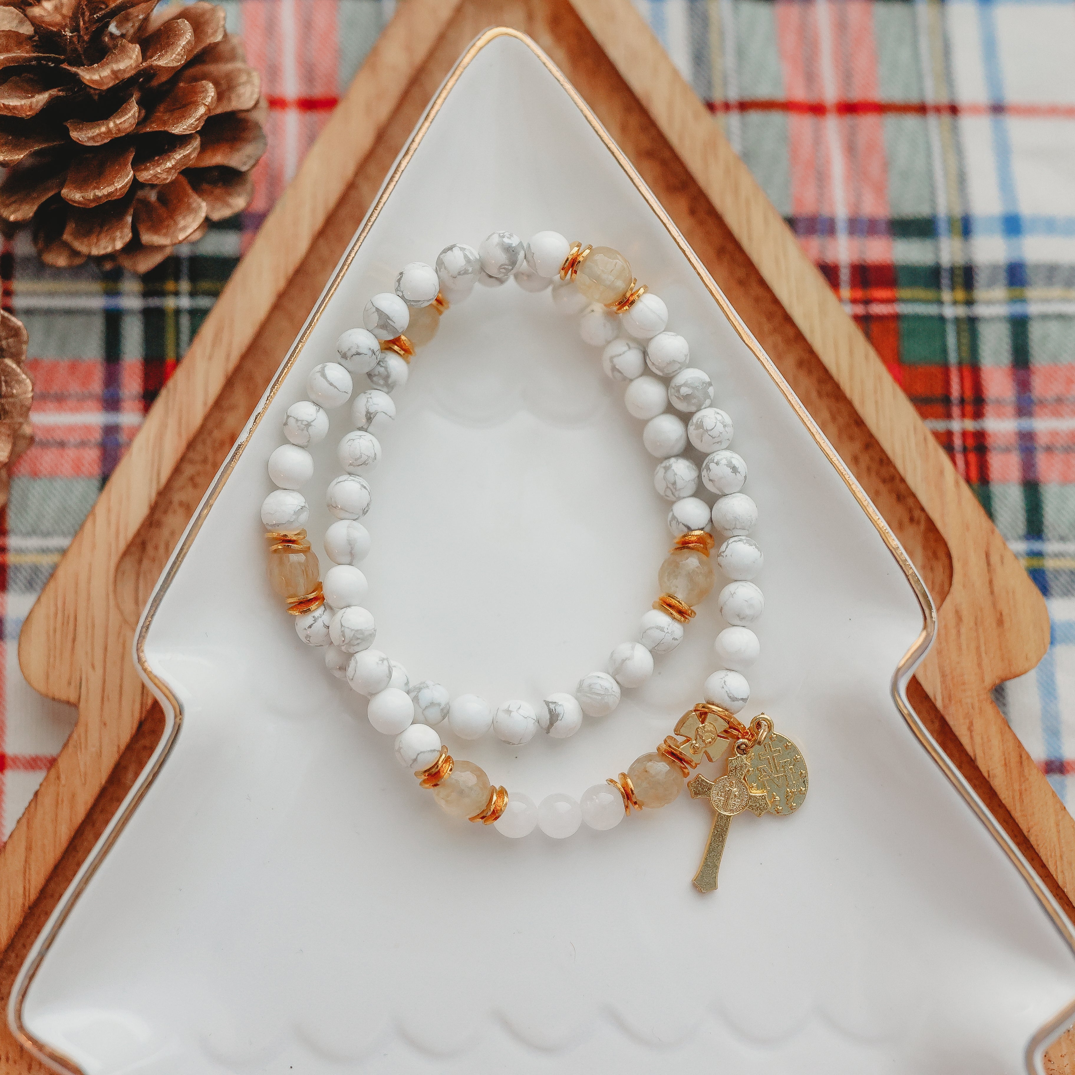 Glory | Lux Rosary Bracelet | Holiday Collection