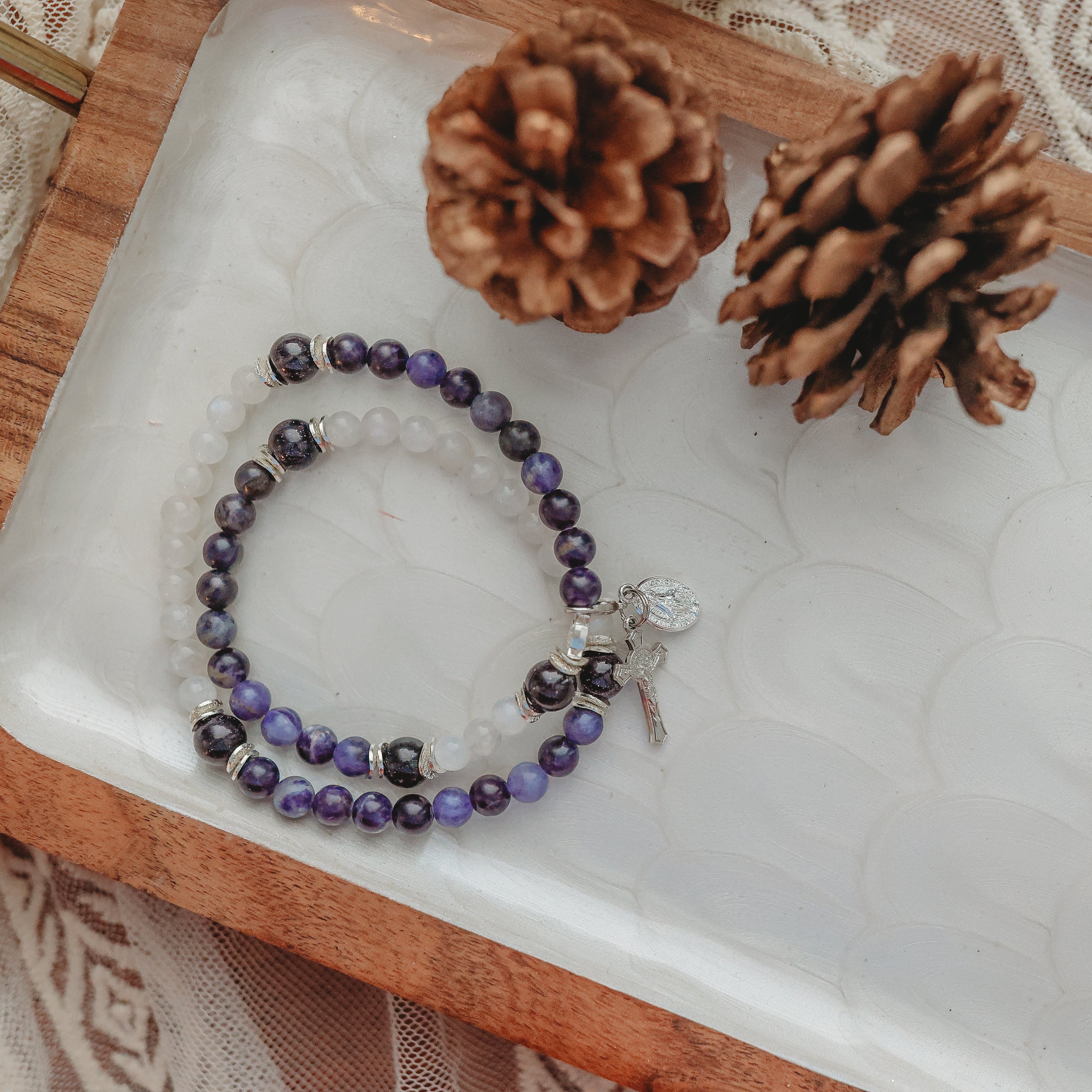 Calcutta | Lux Rosary Bracelet | Holiday Collection