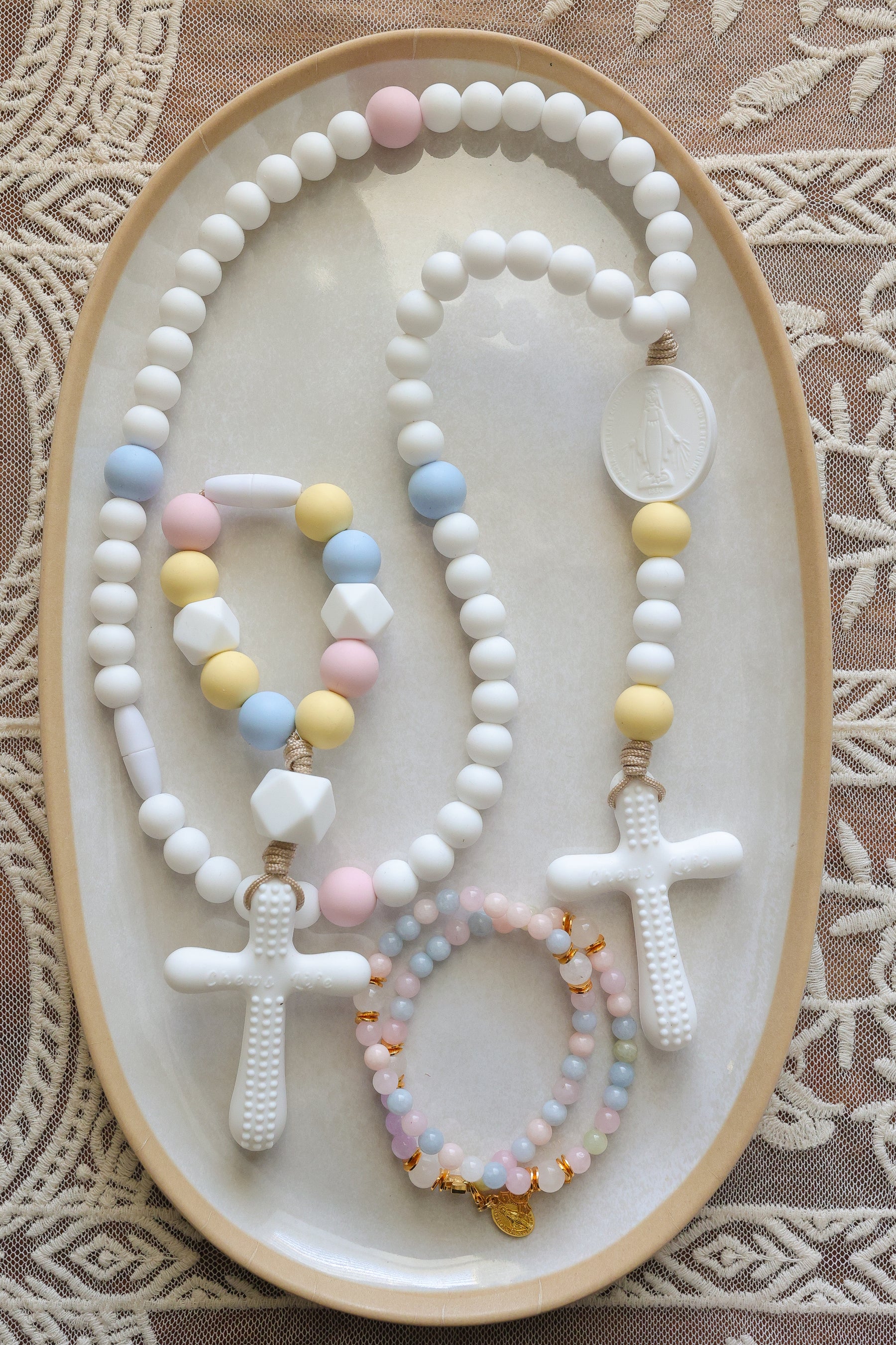 Rainbow Baby | Silicone Decade or Silicone Rosary
