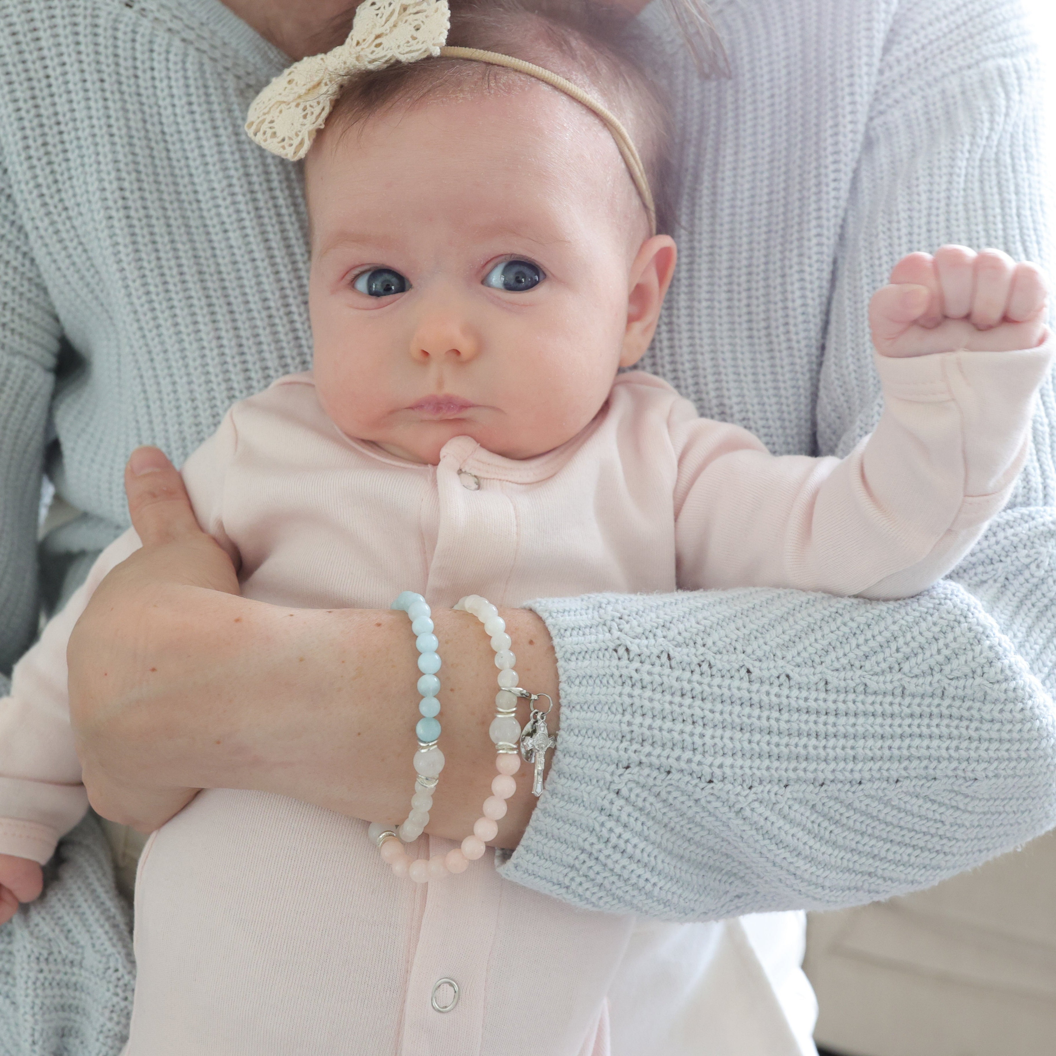 St. Zelie | Stretch and Wrap Rosary Bracelet | Hope Collection