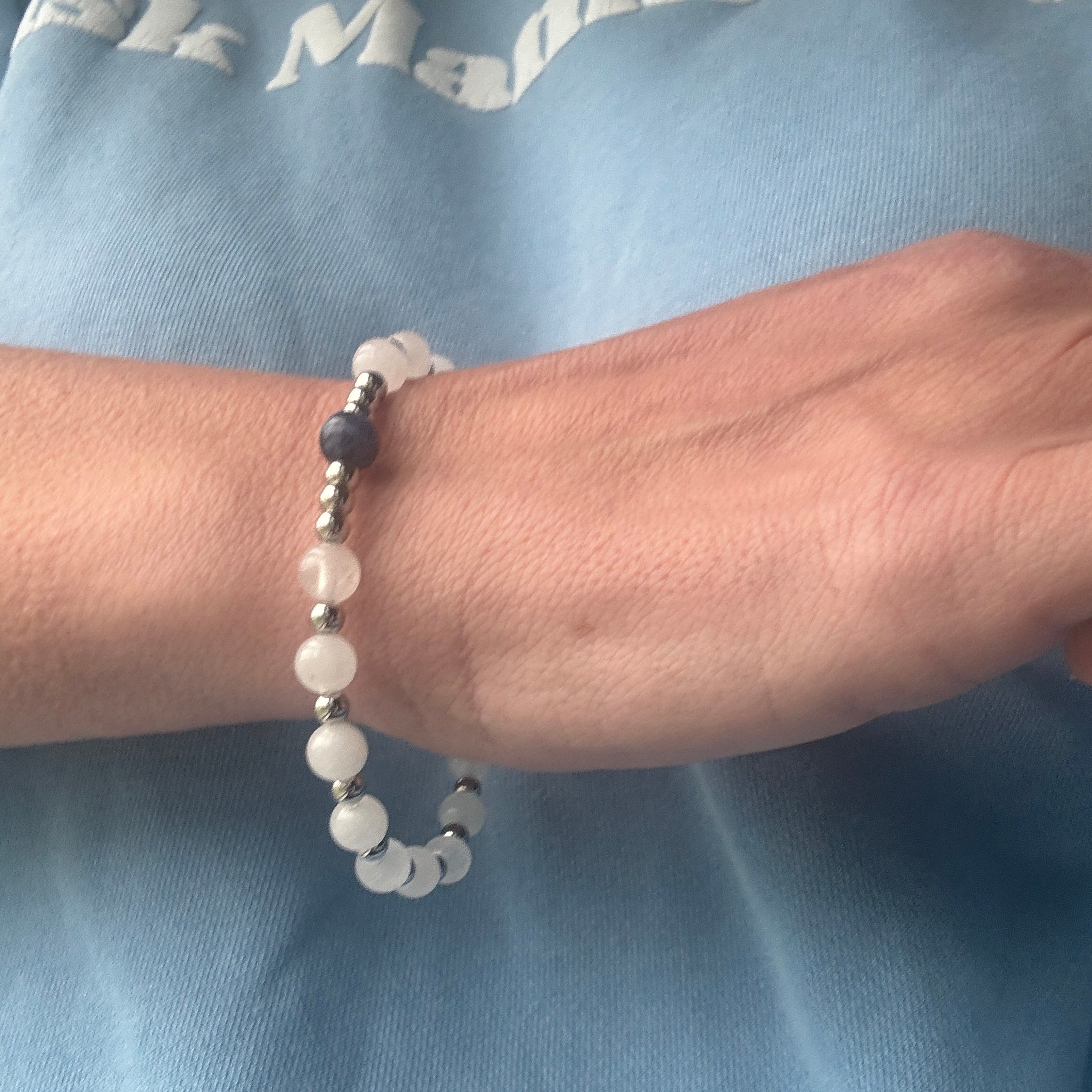 Saint John Paul II | Gemstone Decade Bracelet