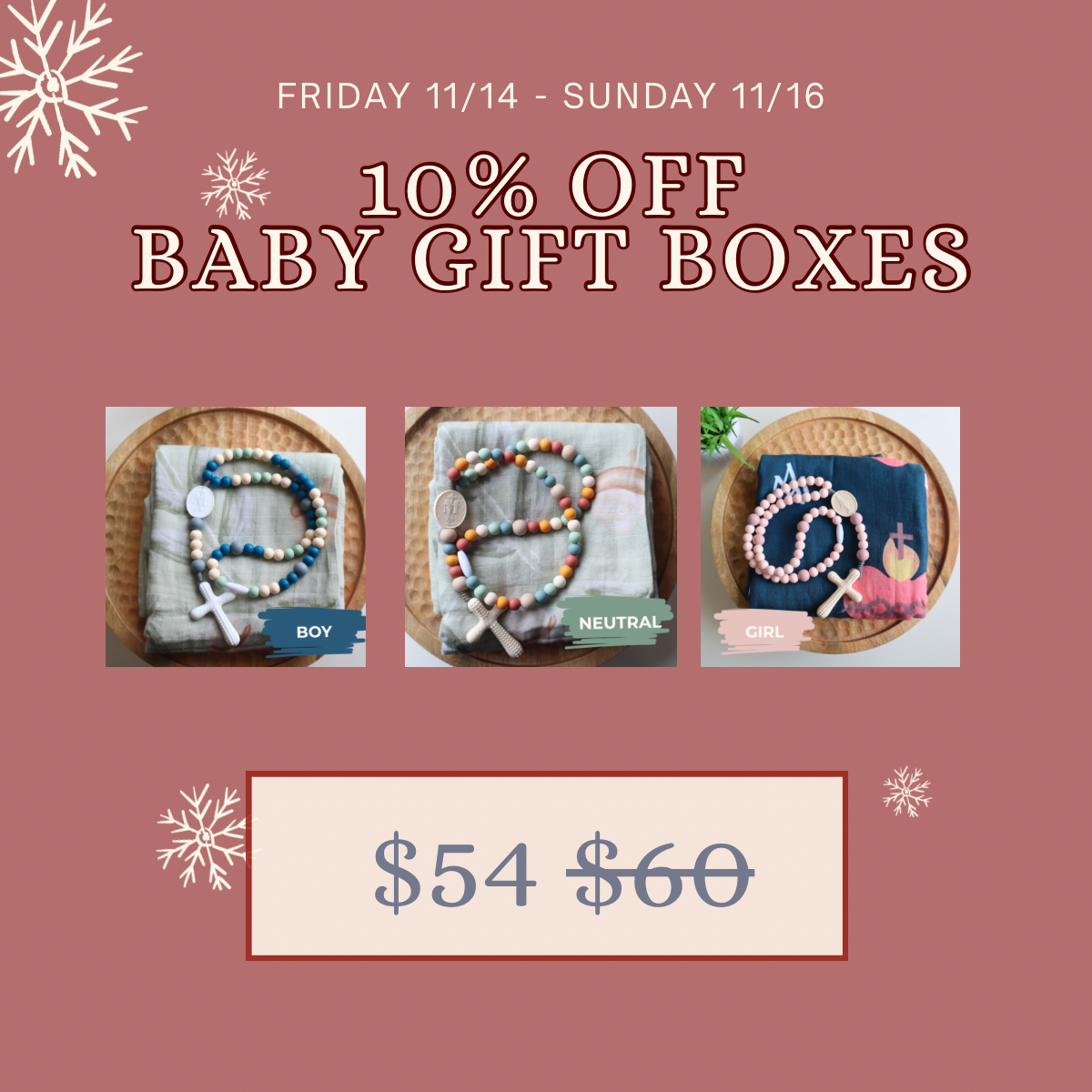 Essentials Baby Gift Set | Chews Life Silicone Rosary & Muslin Swaddle