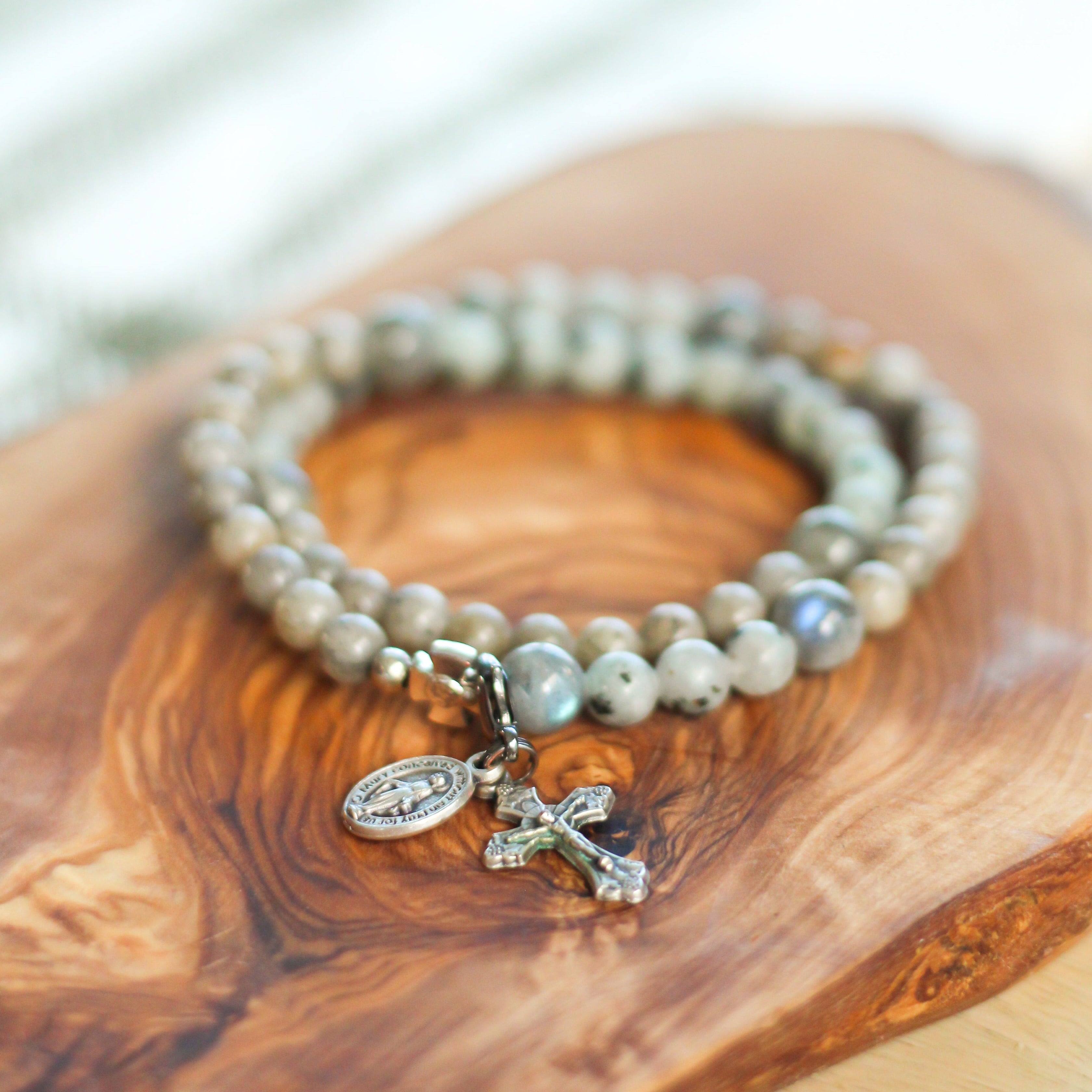 Vianney | Stretch & Wrap Rosary Bracelet
