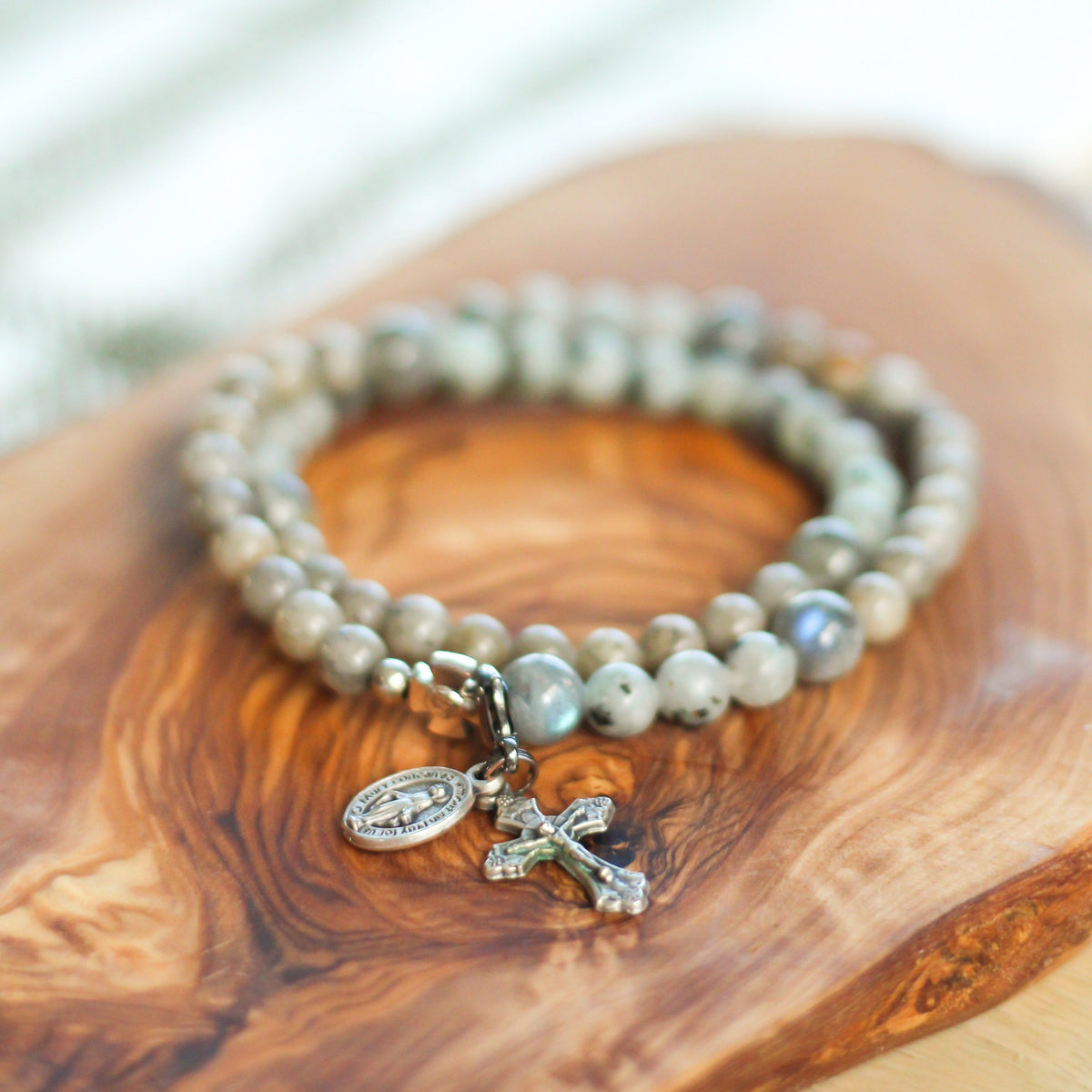 Vianney | Stretch & Wrap Rosary Bracelet