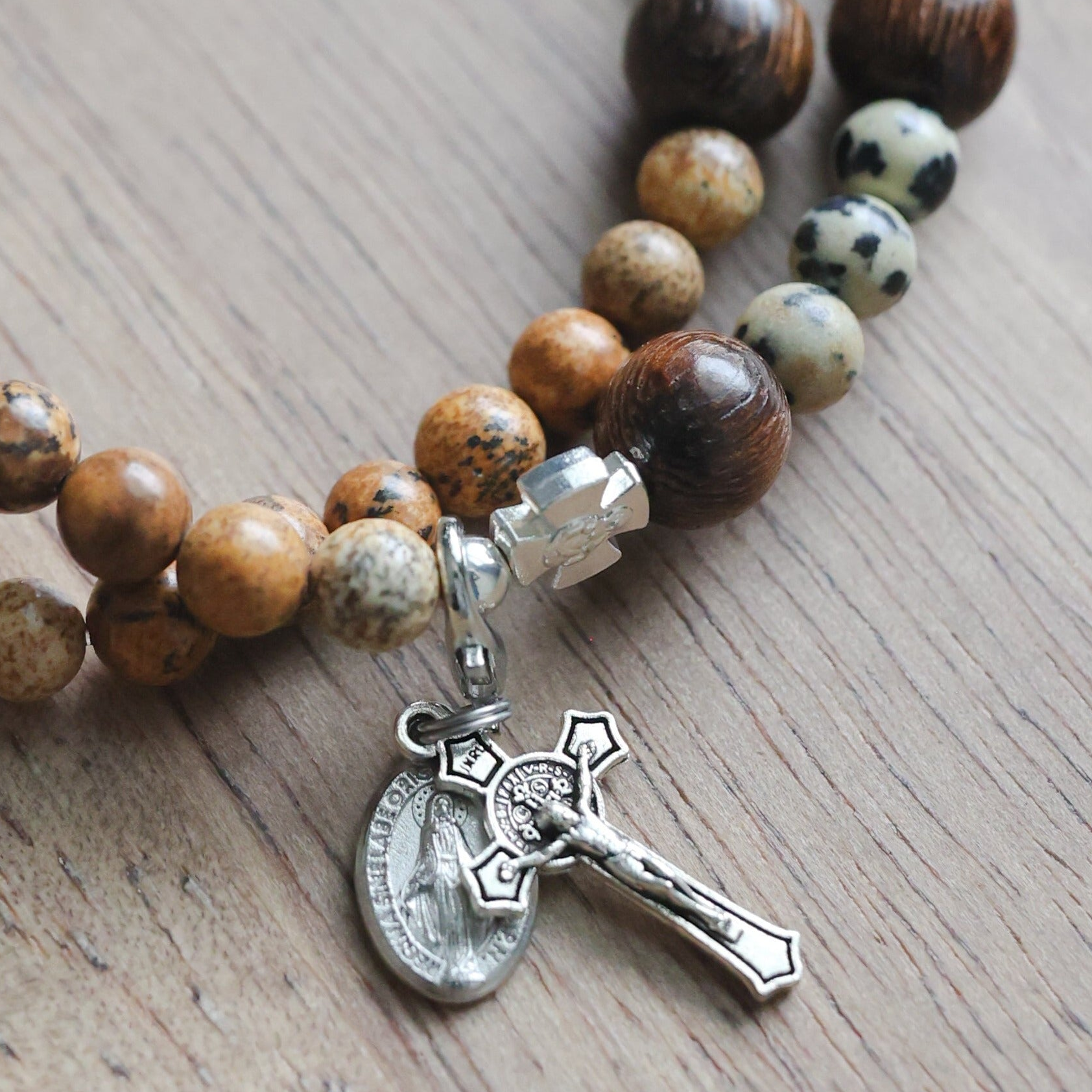 Kolbe | Stretch & Wrap Rosary Bracelet