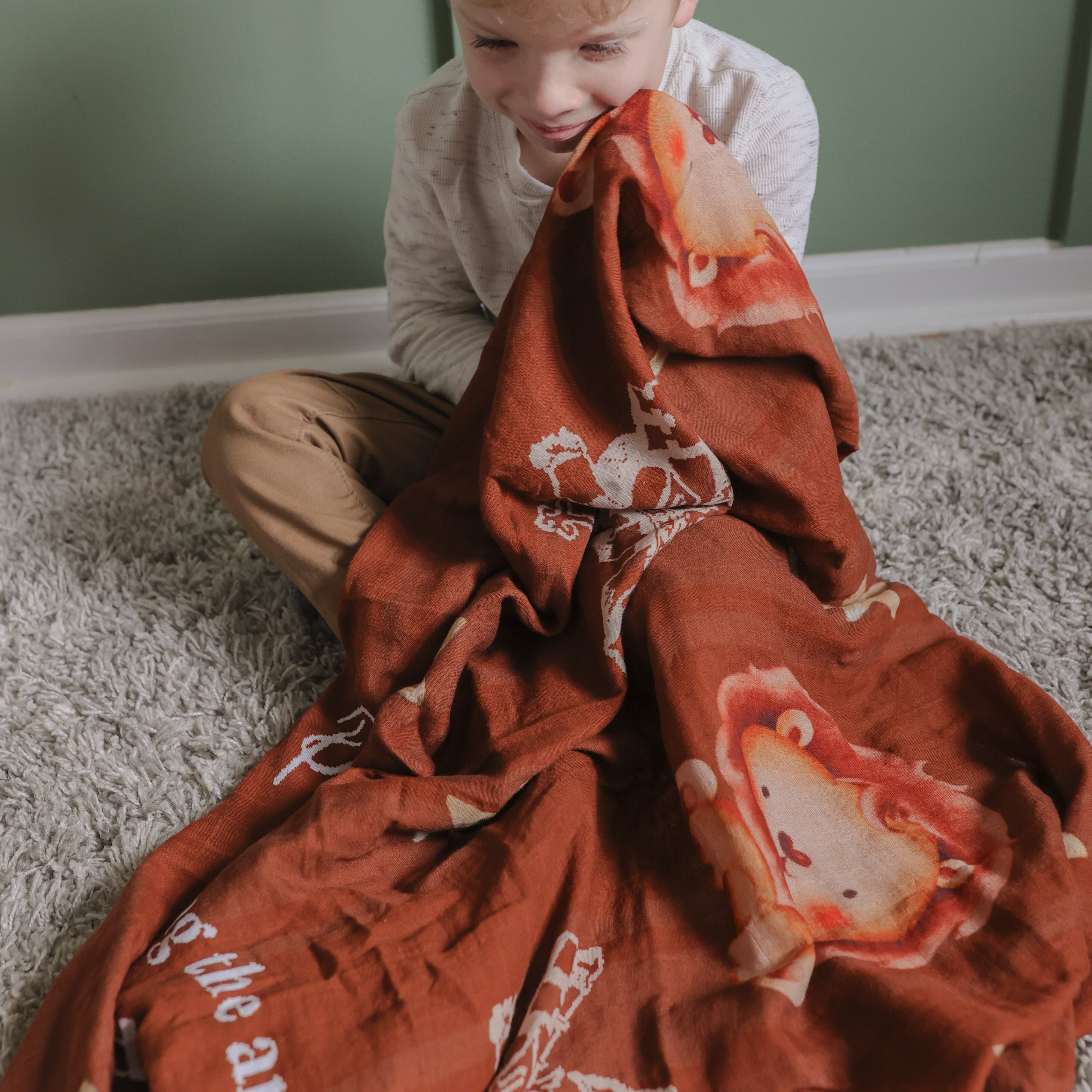 Leo the Lion | Muslin Swaddle Blanket