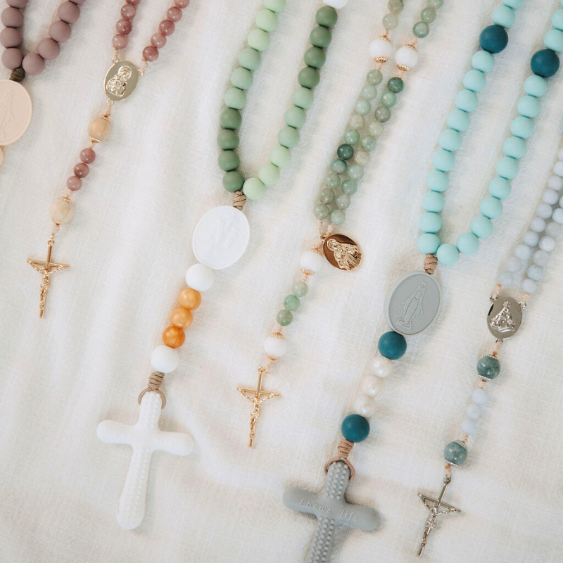 Our Lady of the Rosary | Mommy & Me Set | Chews Life x West Coast Catholic