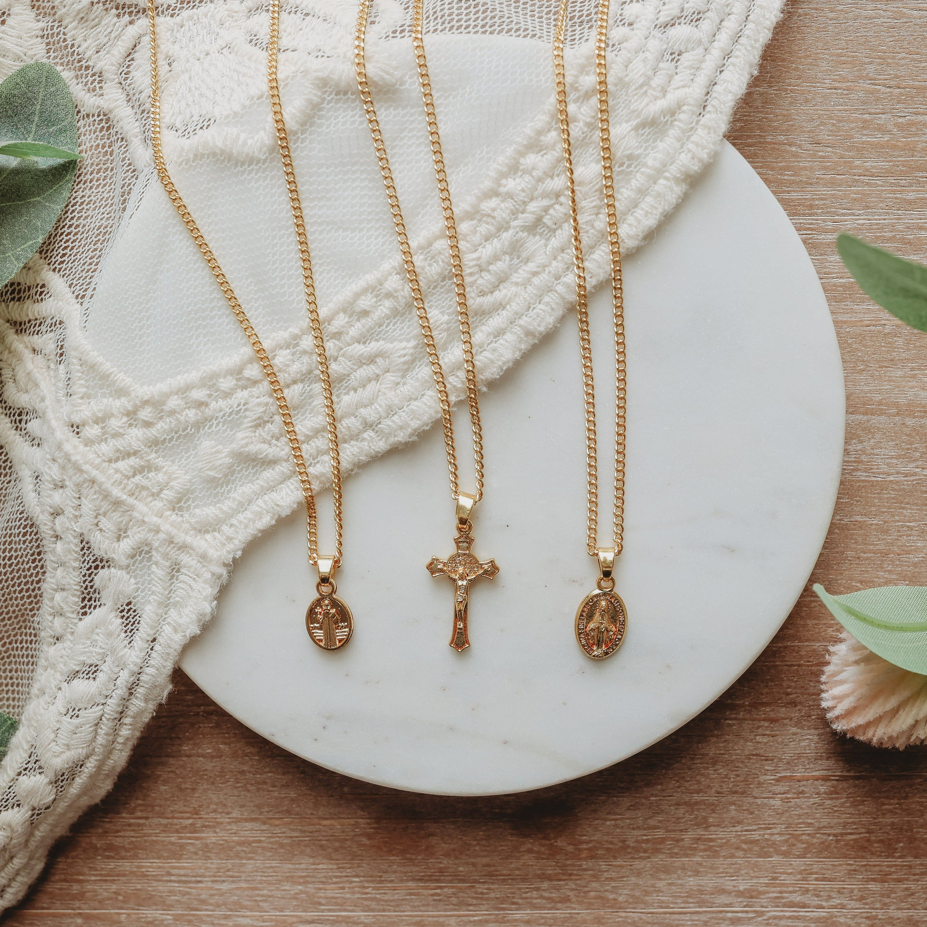 St. Benedict Necklace | Gold |