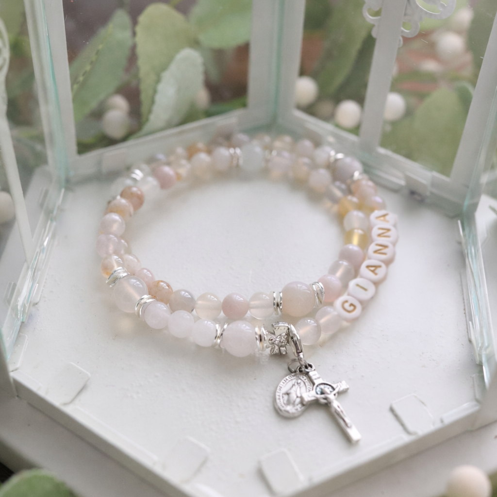 Custom Patron Saint Rosary Bracelet