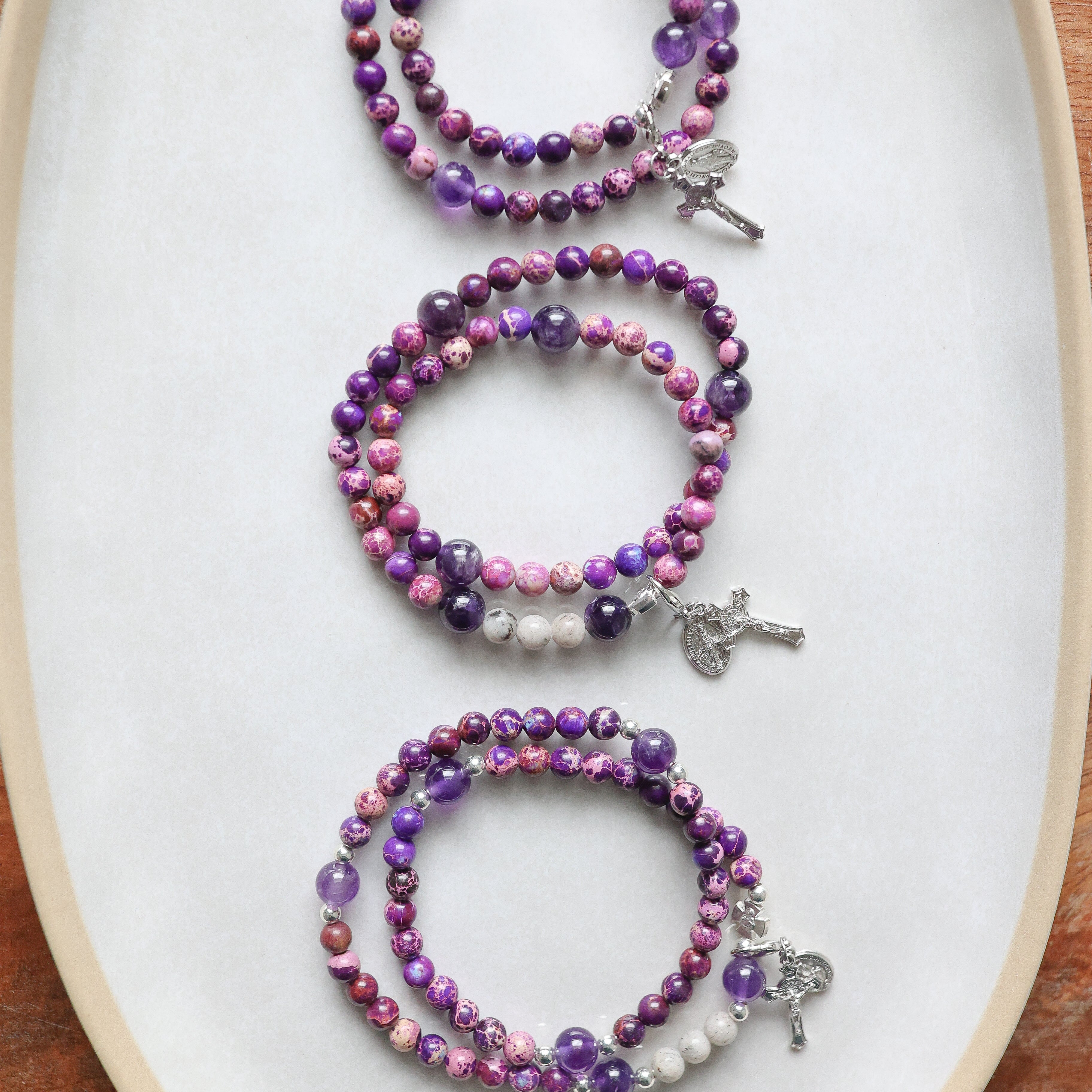Penance | Stretch & Wrap Rosary Bracelet
