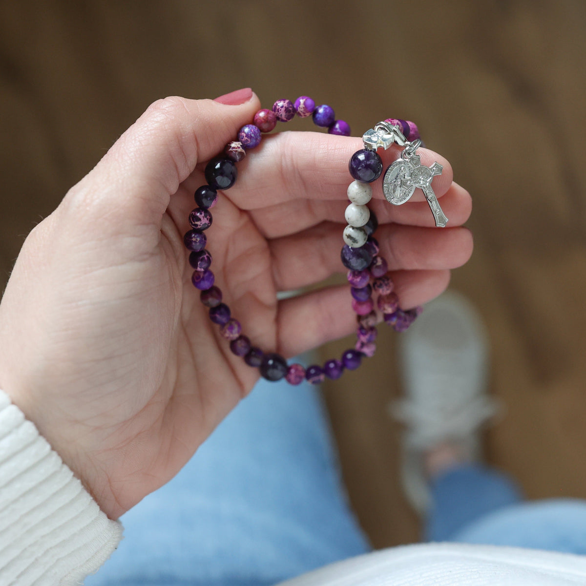 Penance | Stretch & Wrap Rosary Bracelet