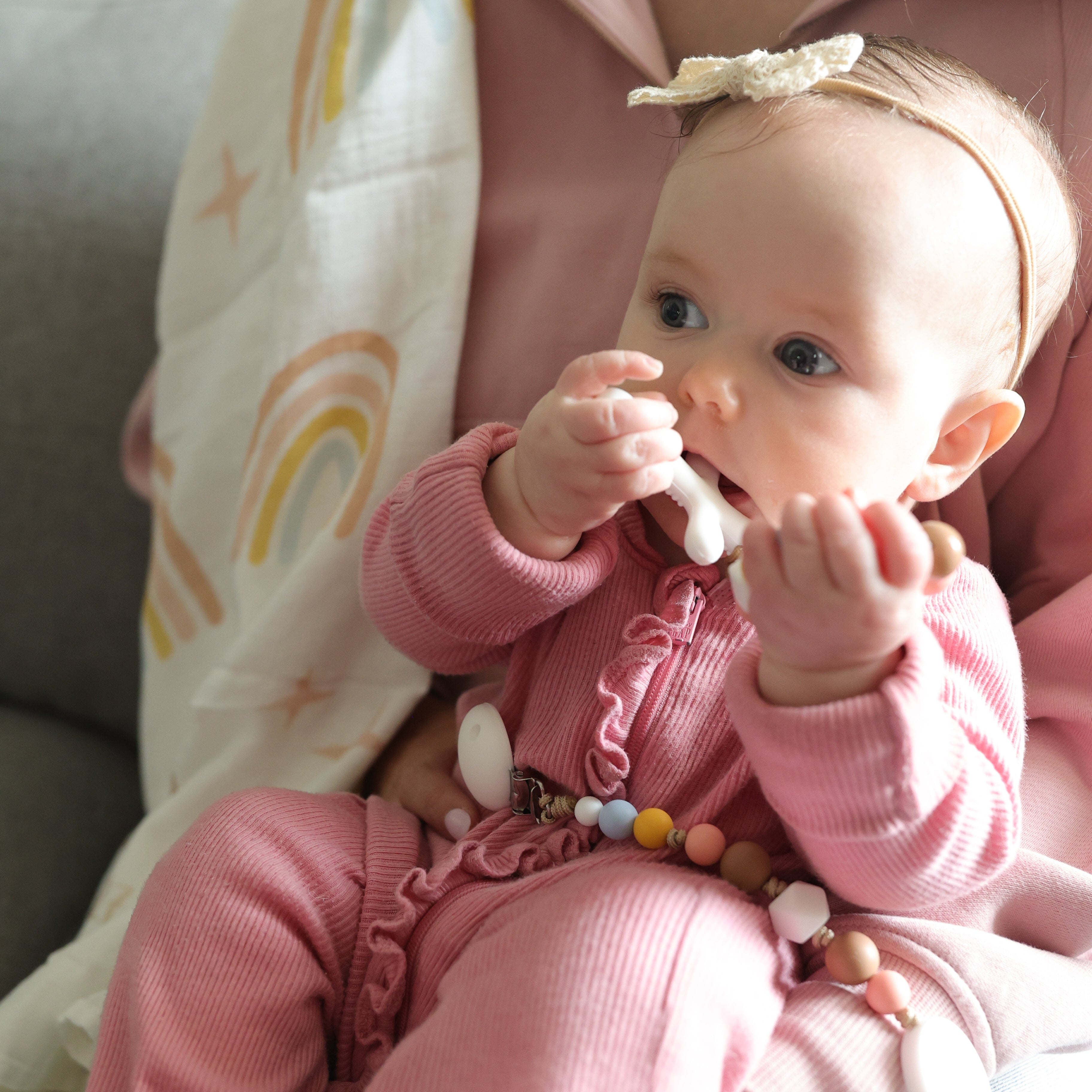 Noah | Silicone Pacifier Clip