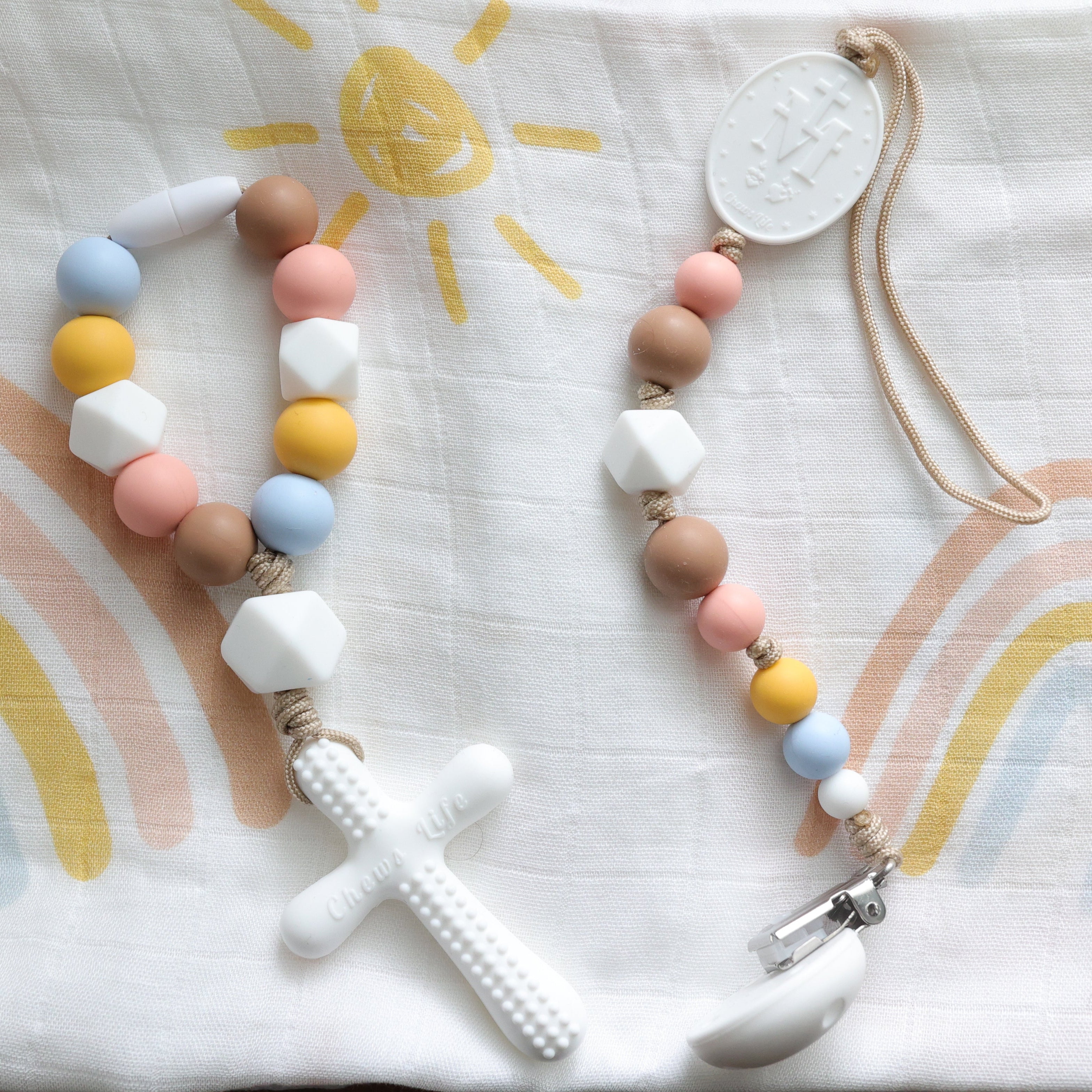 Noah | Silicone Pacifier Clip