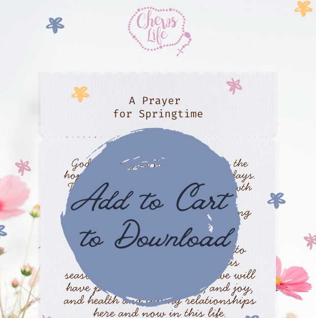Springtime Blessing | FREE Printable Prayer Card