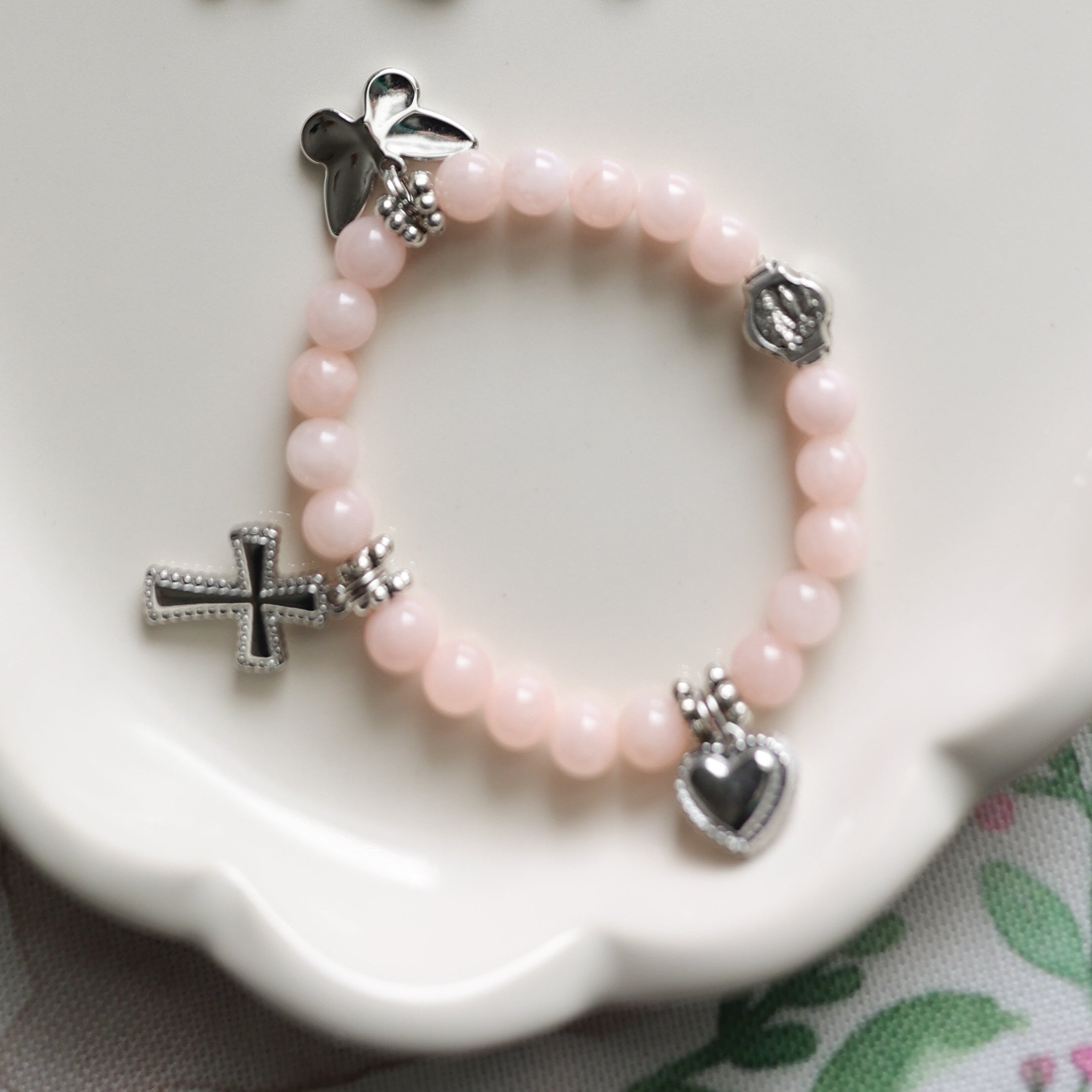Saint Bernadette | Kids Stackable Charm Bracelet | Spring Collection