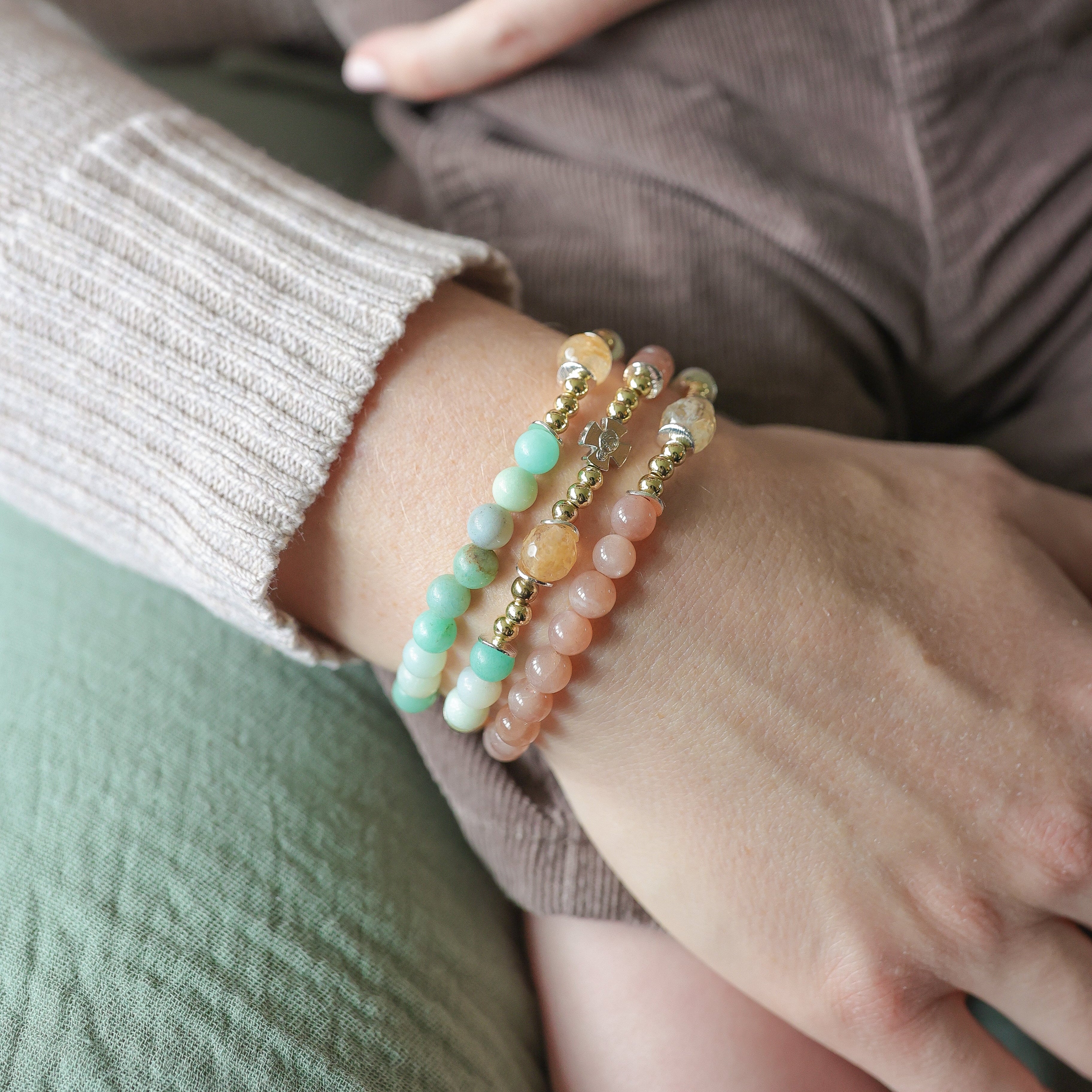 Gianna Triple Wrap Rosary Bracelet