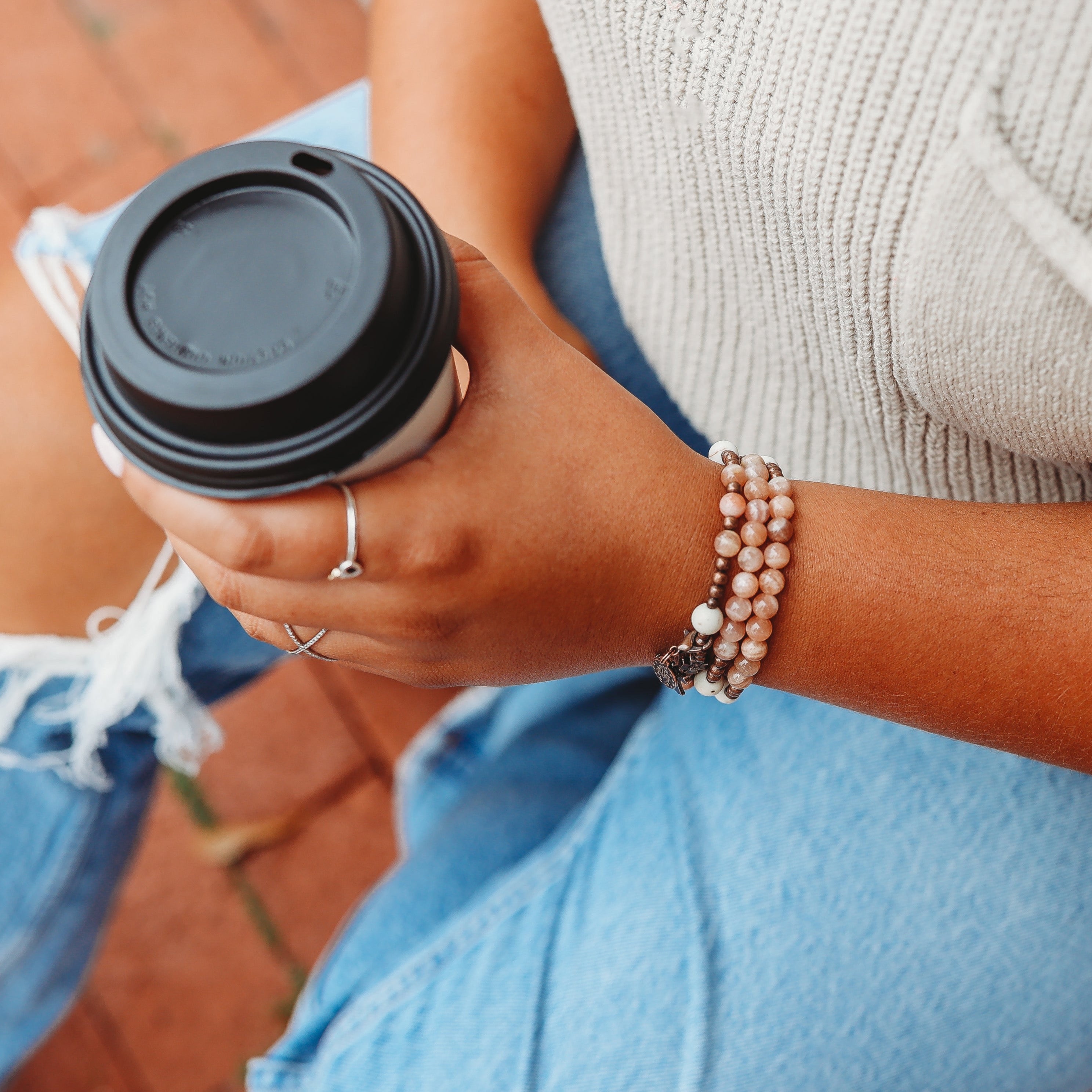 Shower of Roses | Triple Wrap Rosary Bracelet | Small-Medium