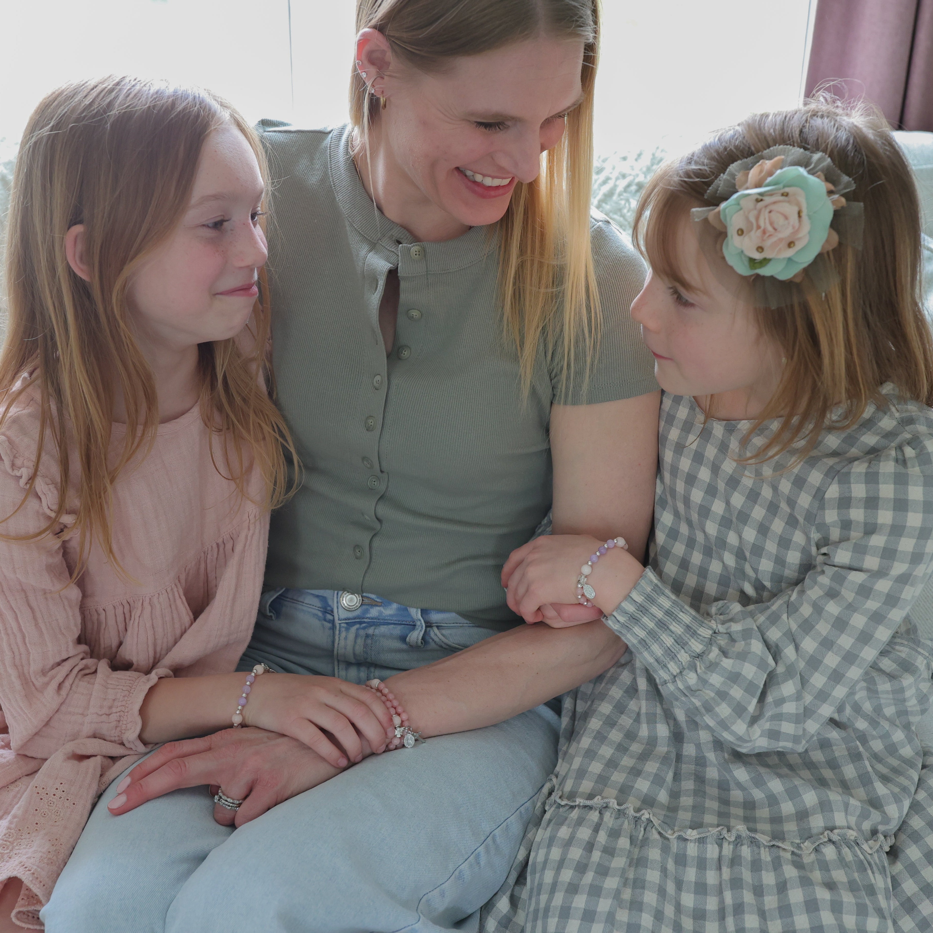 Saint Therese | Little Girl Gemstone Decade | Mommy and Me Collection