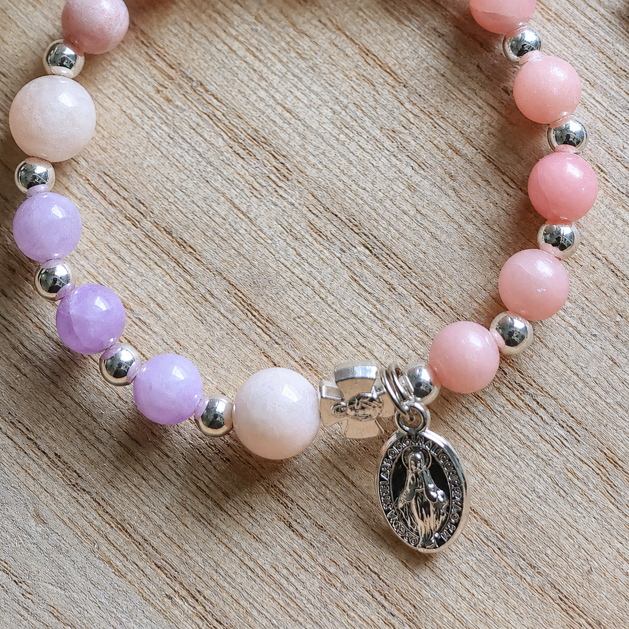 Saint Therese | Little Girl Gemstone Decade | Mommy and Me Collection