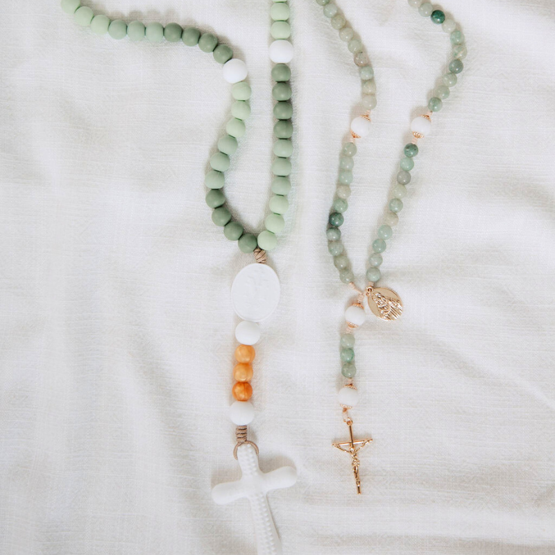 Our Lady of the Rosary | Mommy & Me Set | Chews Life x West Coast Catholic