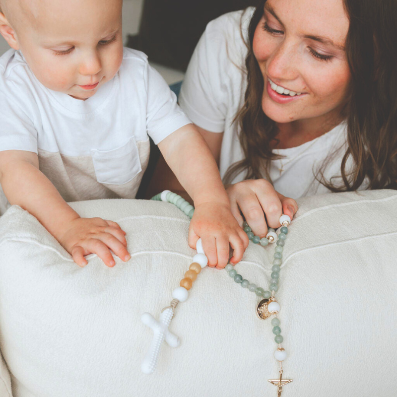 Our Lady of the Rosary | Mommy & Me Set | Chews Life x West Coast Catholic