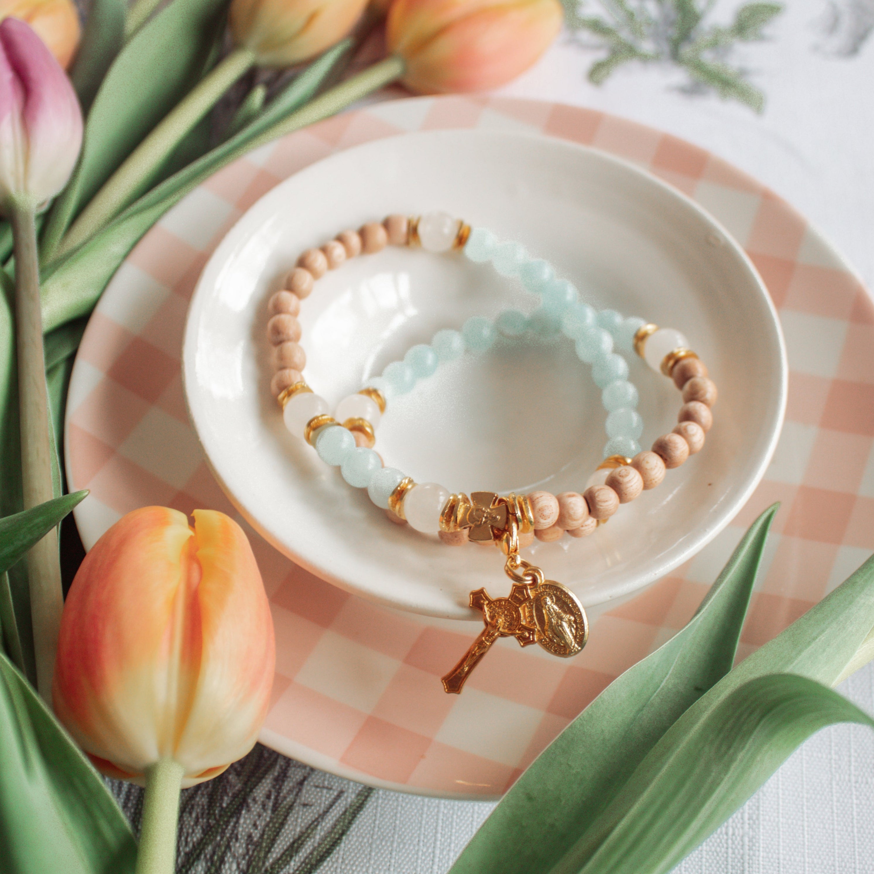 The Assumption | Stretch & Wrap Rosary Bracelet