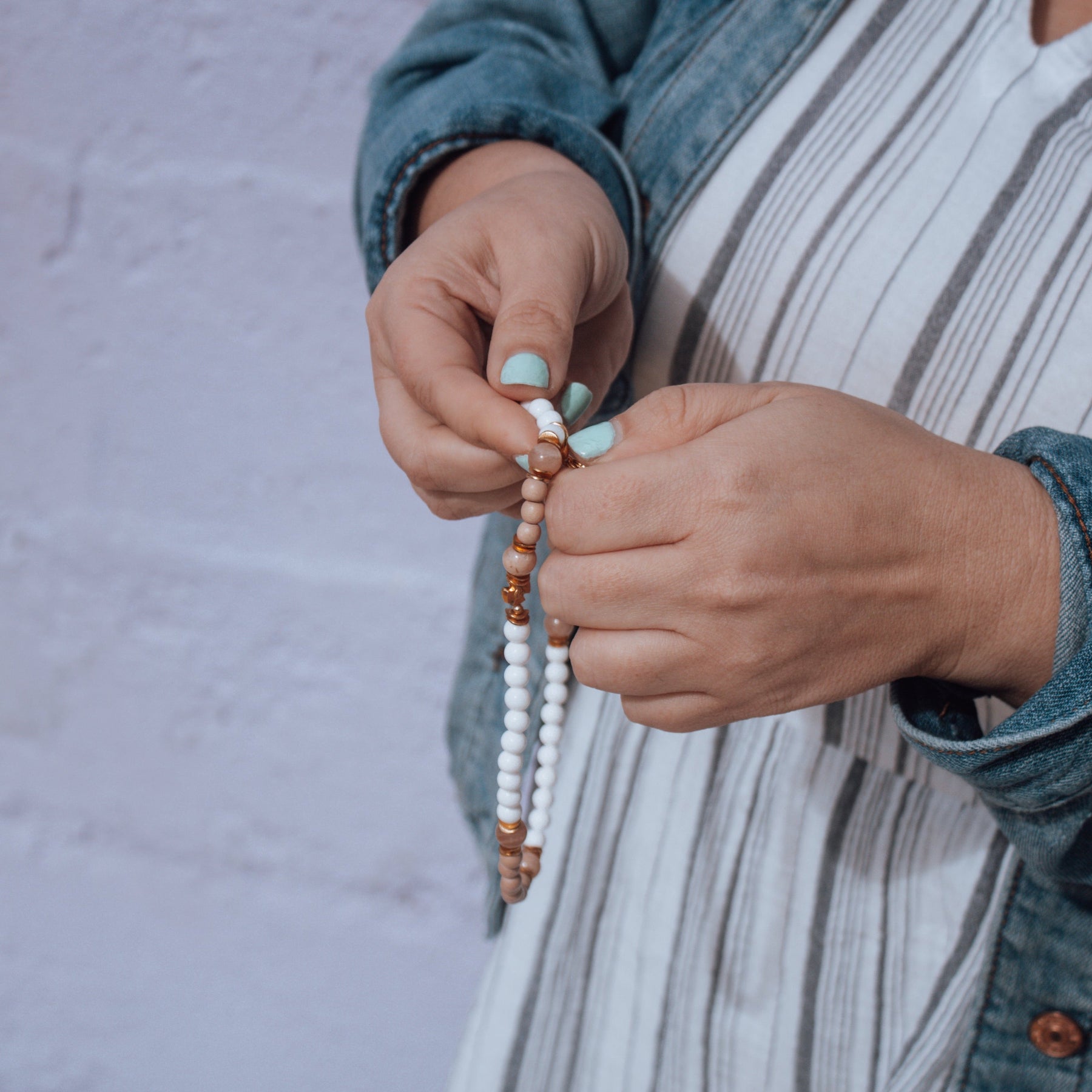 The Visitation | Stretch & Wrap Rosary Bracelet