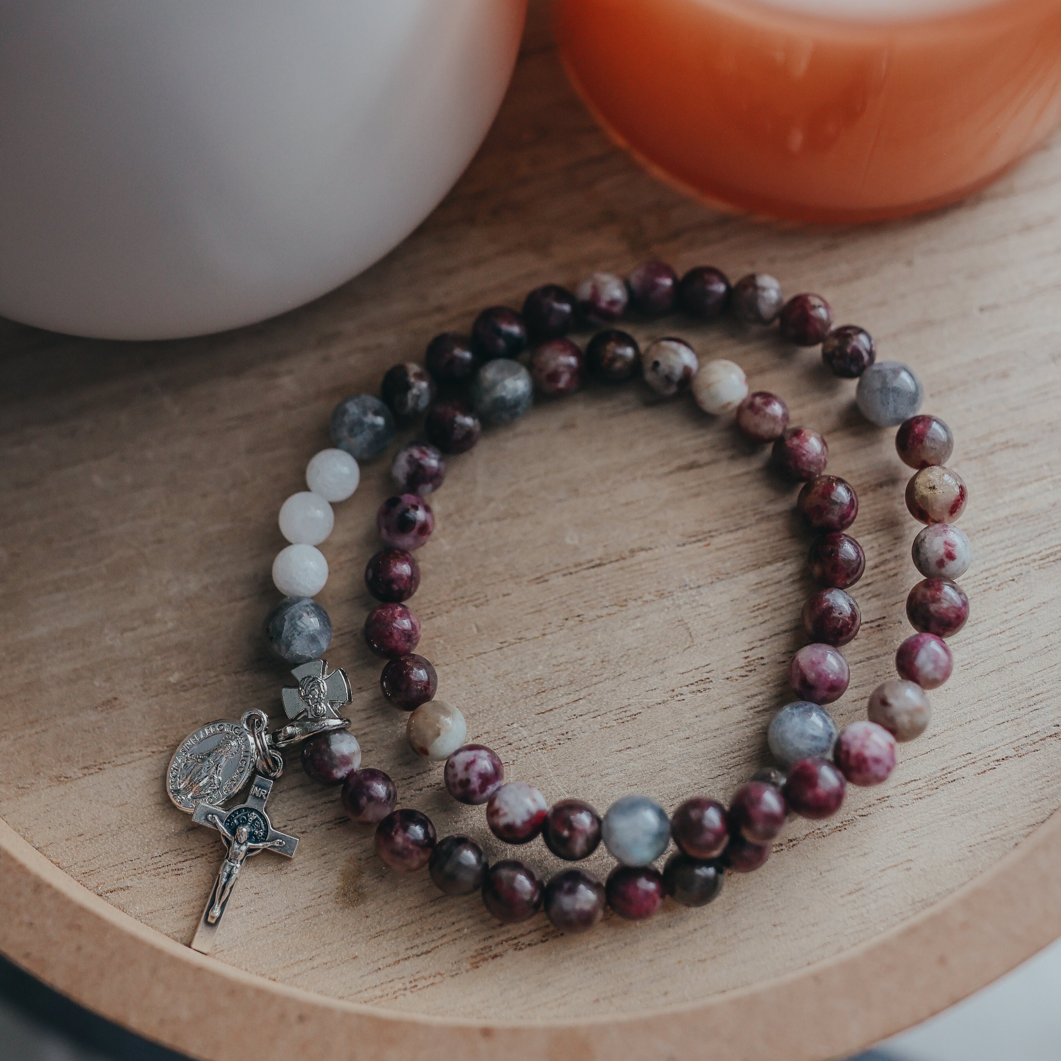 The Martins | Couples Rosary Bracelet Set