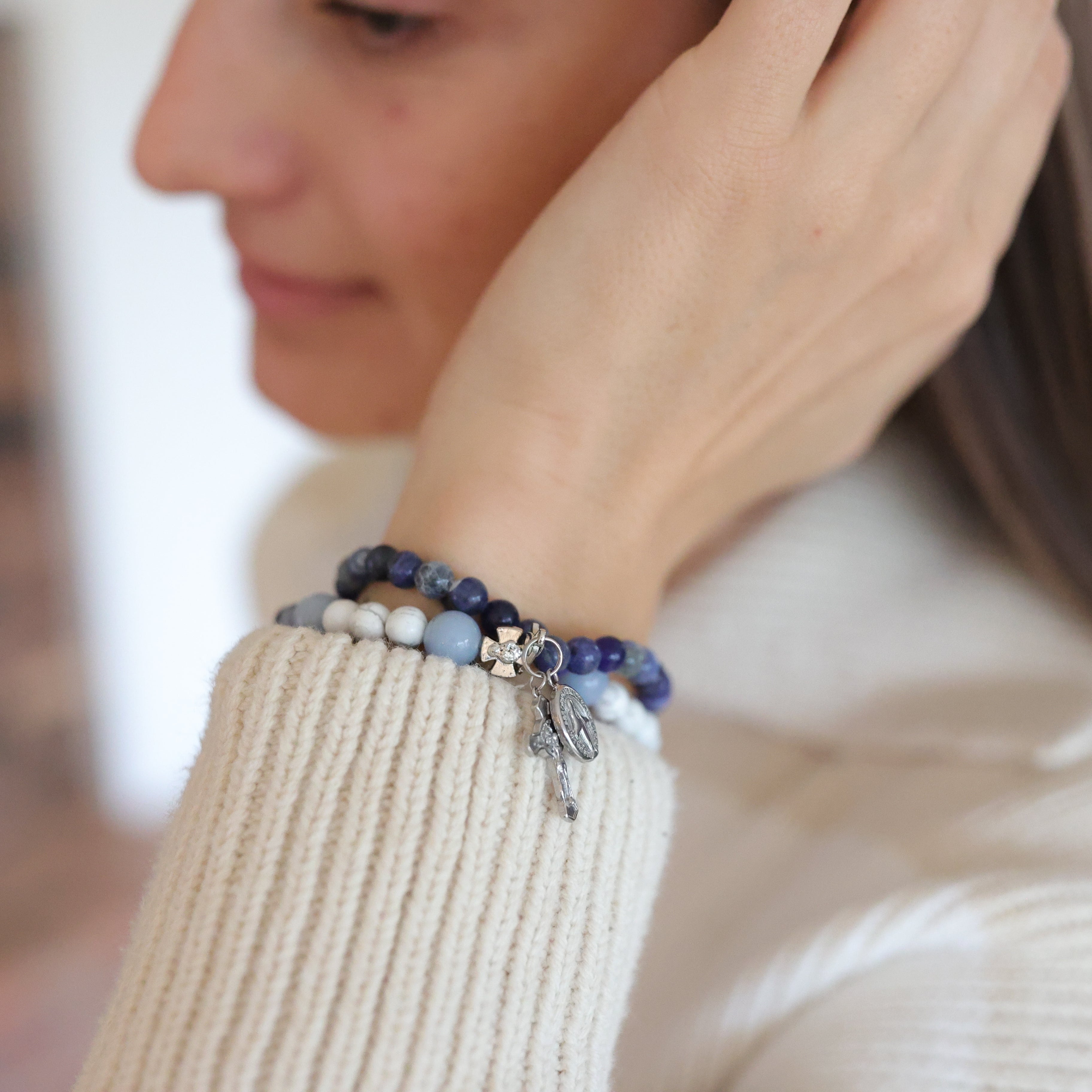 Calcutta | Stretch & Wrap Rosary Bracelet